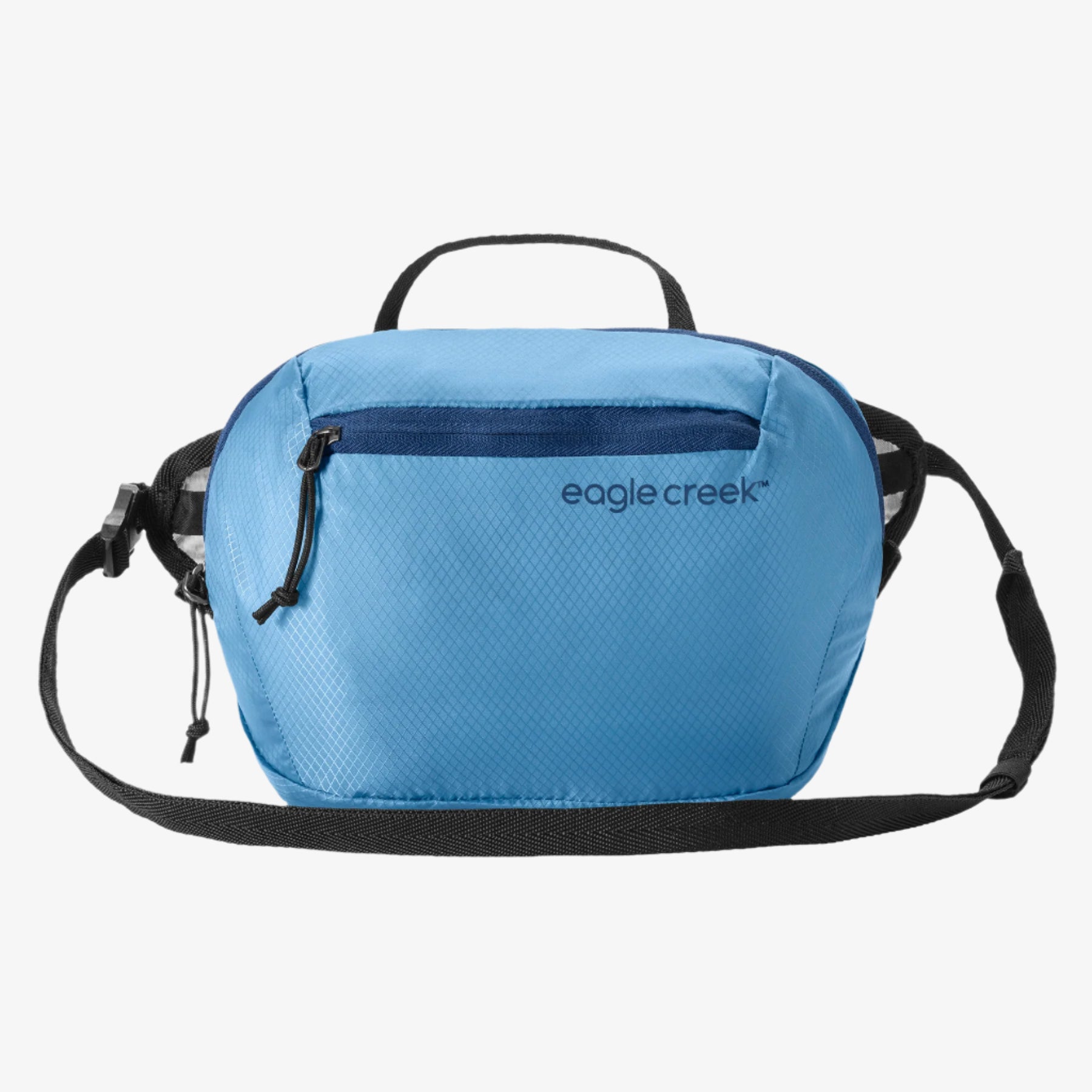 Eagle Creek Packable Hip Pack in Blue Dawn — angle view 6