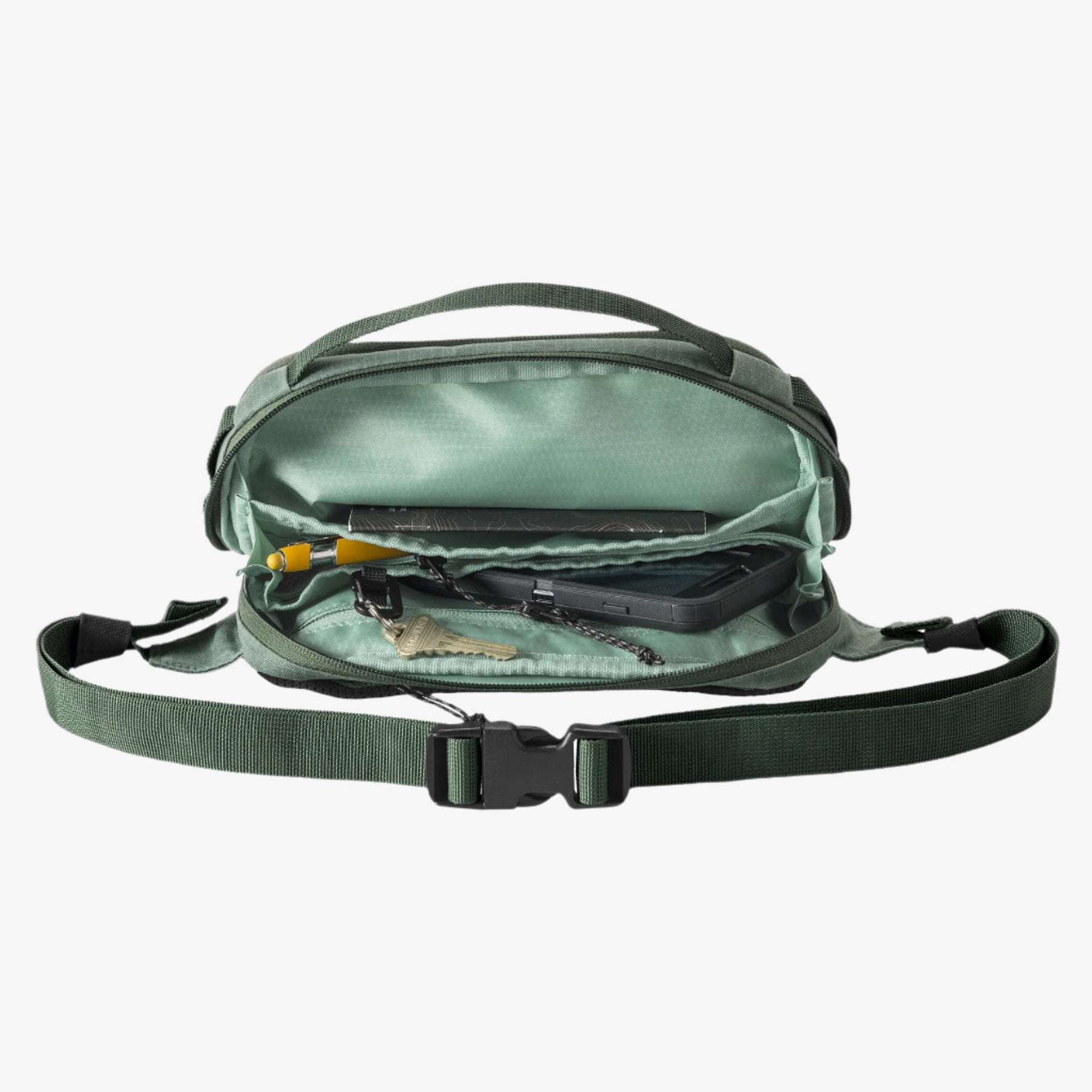 Eagle Creek Explore Hip Pack in Grass Green — angle view 4
