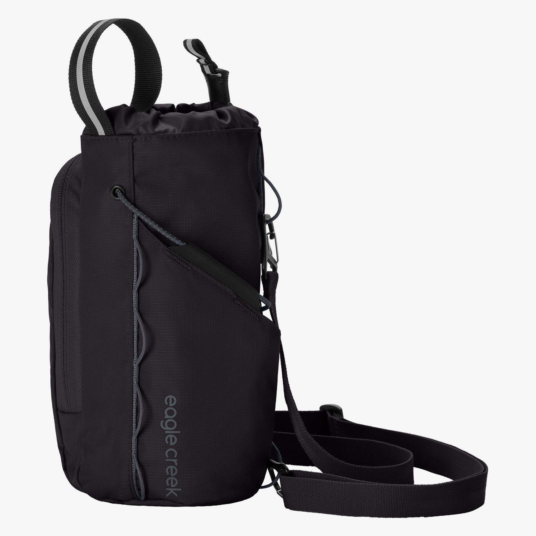 Eagle Creek Ranger Water Bottle Sling in Black — front view