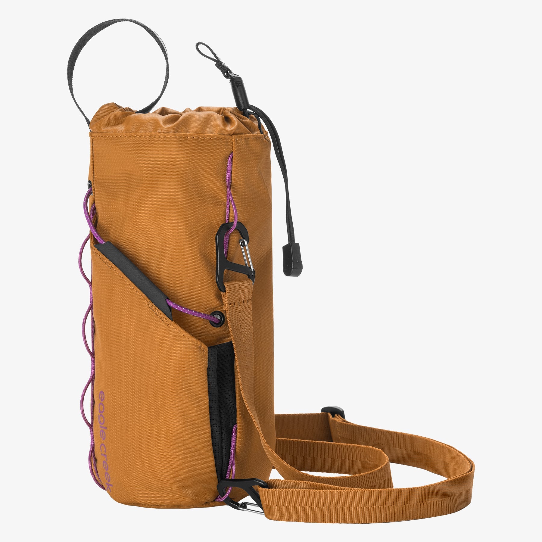 Eagle Creek Ranger Water Bottle Sling in Iron Orange — angle view 3