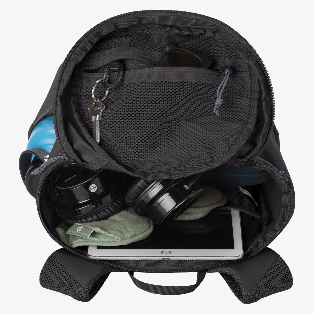 Eagle Creek Ranger Backpack 16L in Black — interior view # color_Black