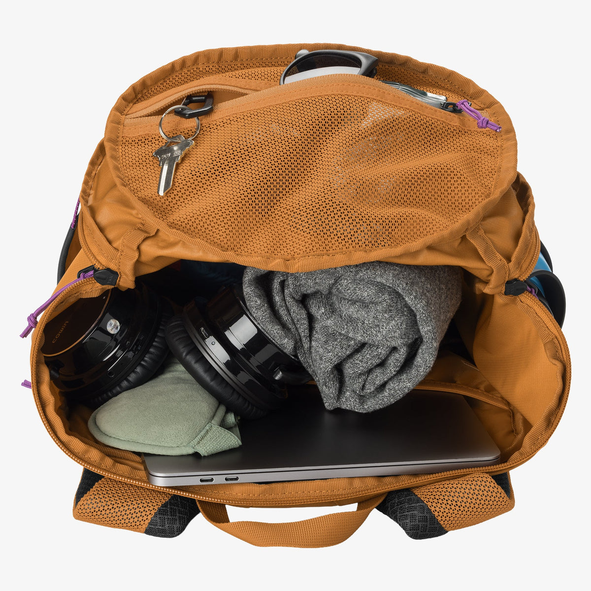 Eagle Creek Ranger Backpack 26L in Iron Orange — interior view # color_Iron Orange