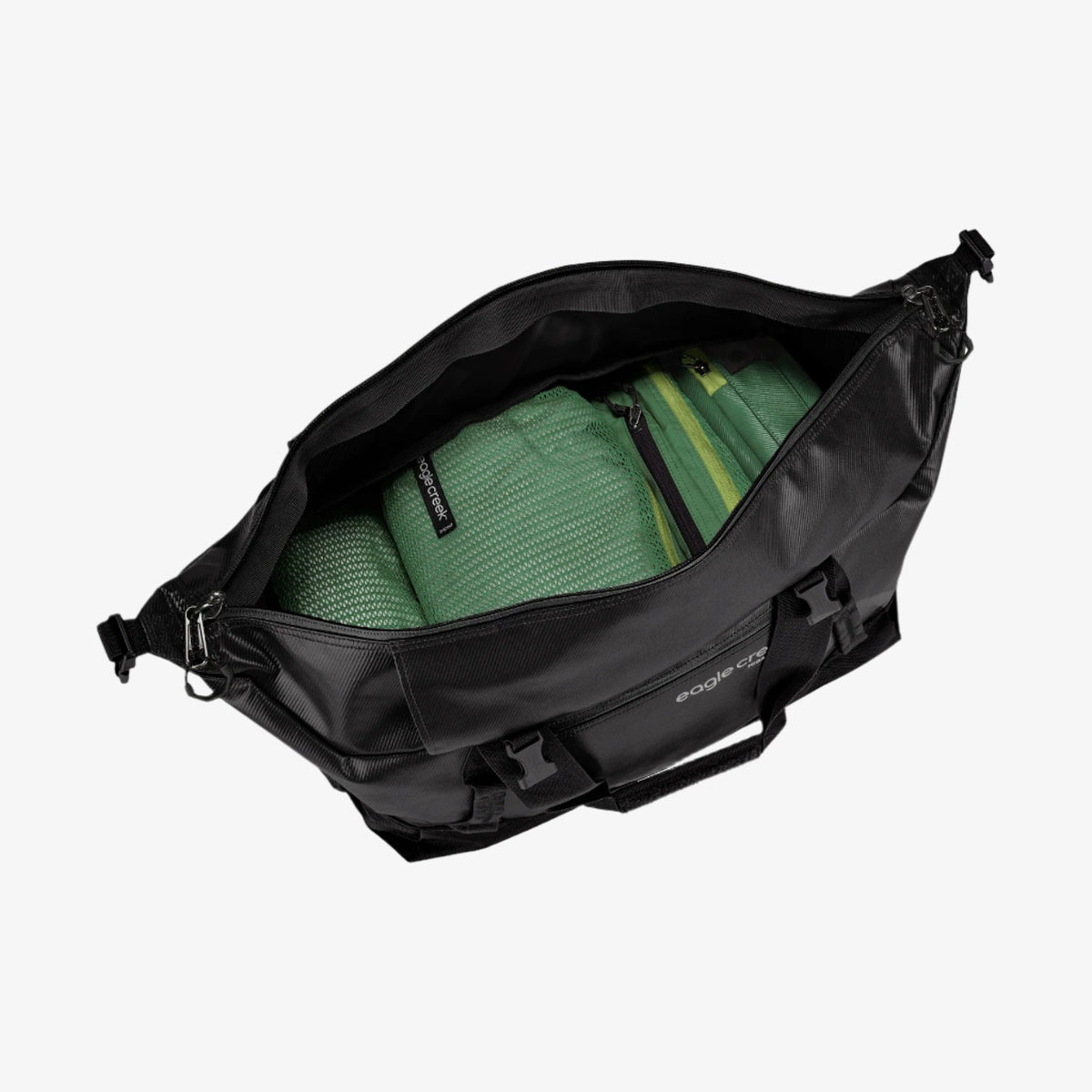 Eagle Creek Migrate Duffel Bag 60L in Midnight Black — detail view 5