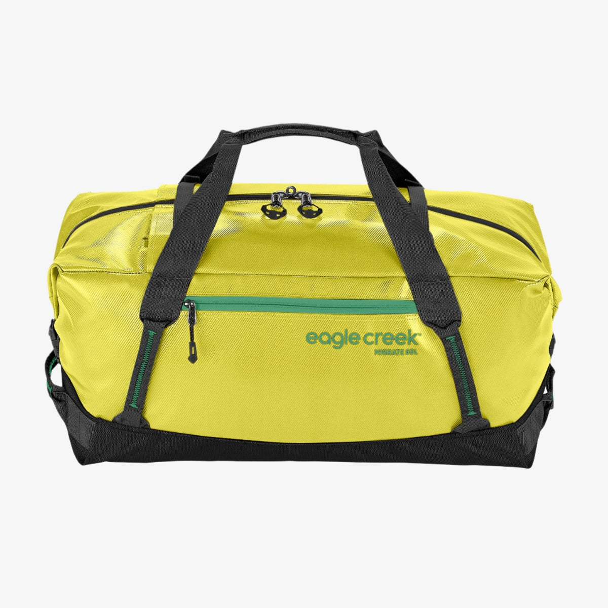 Eagle Creek Migrate Duffel Bag 60L in Electric Yellow — angle view 3
