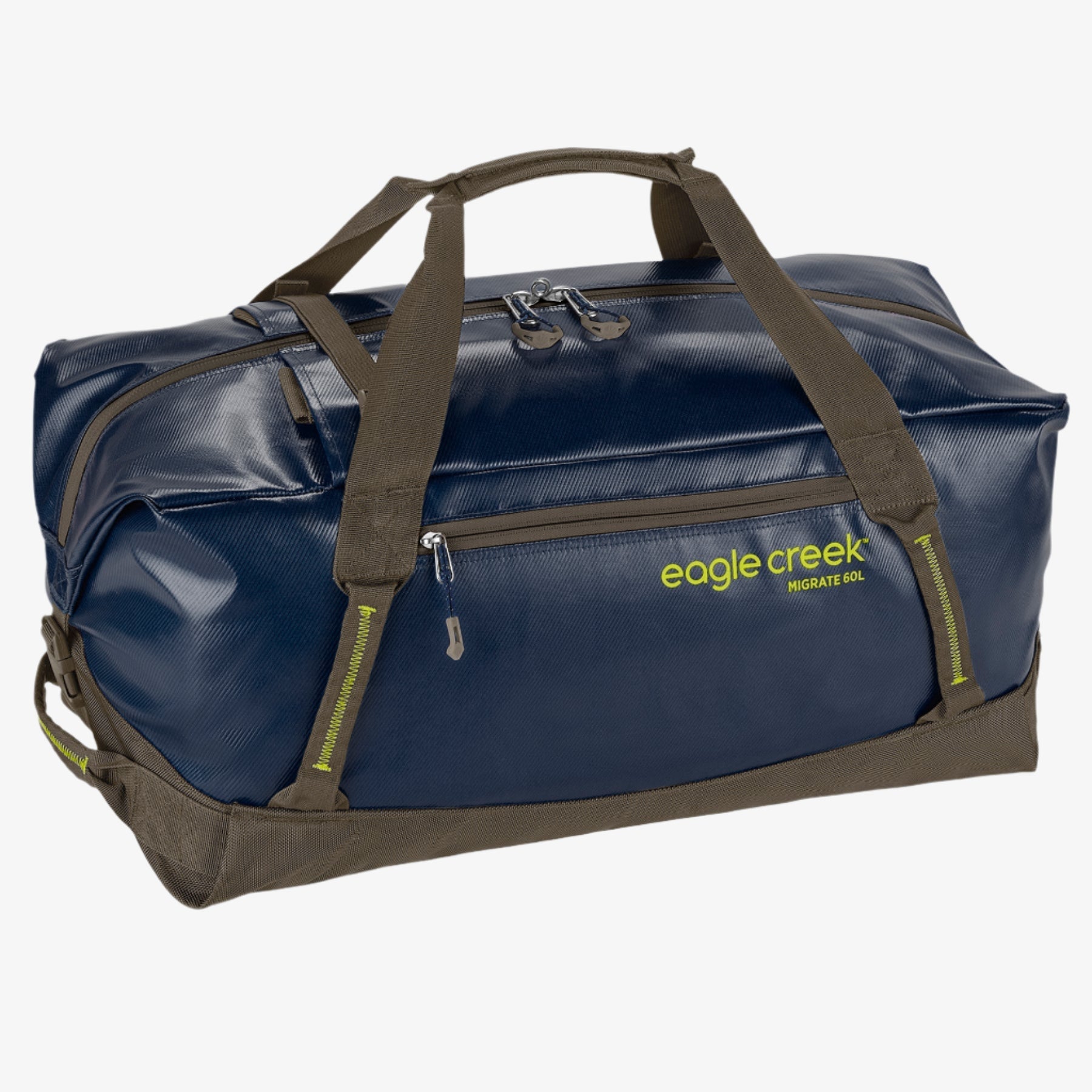 Eagle Creek Migrate Duffel Bag 60L in Rush Blue — front view # color_Rush Blue