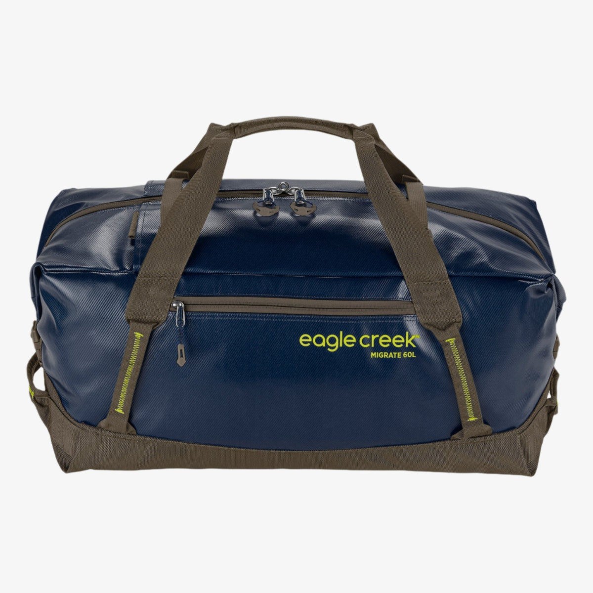 Eagle Creek Migrate Duffel Bag 60L in Rush Blue — angle view 3