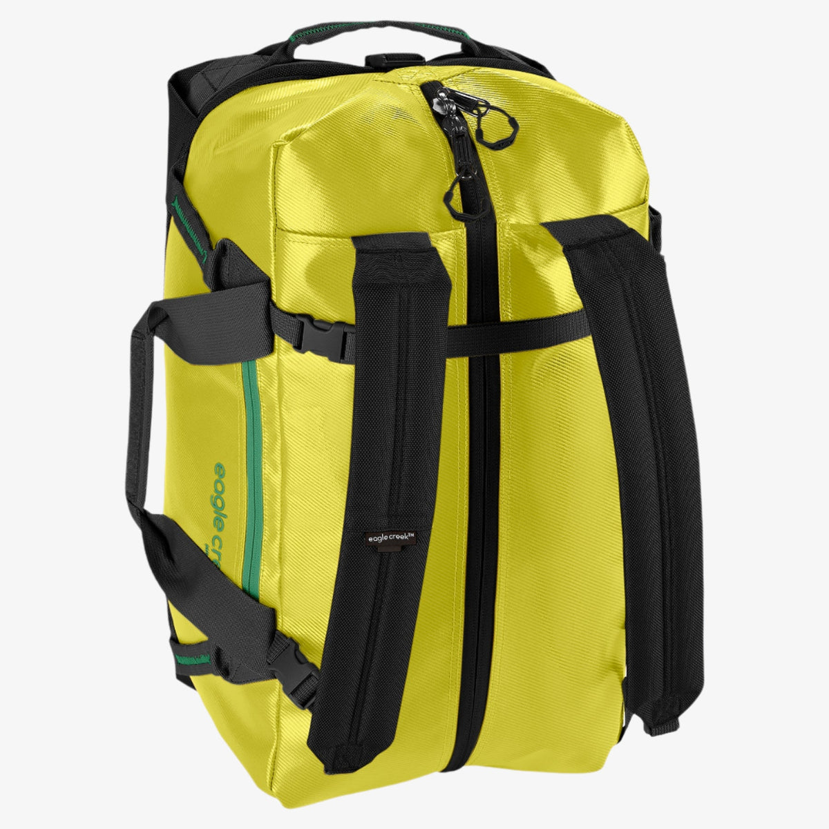 Eagle Creek Migrate Duffel Bag 40L in Electric Yellow — angle view 2