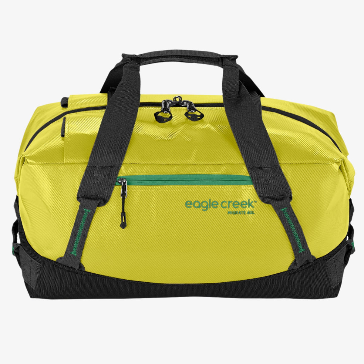 Eagle Creek Migrate Duffel Bag 40L in Electric Yellow — angle view 3