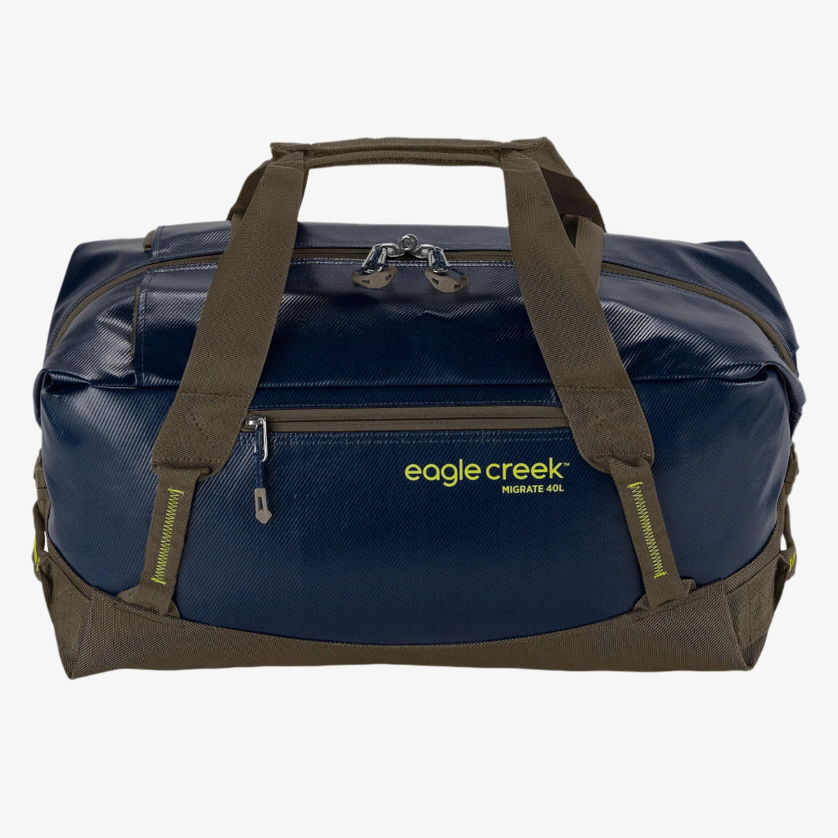 Eagle Creek Migrate Duffel Bag 40L in Rush Blue — angle view 3