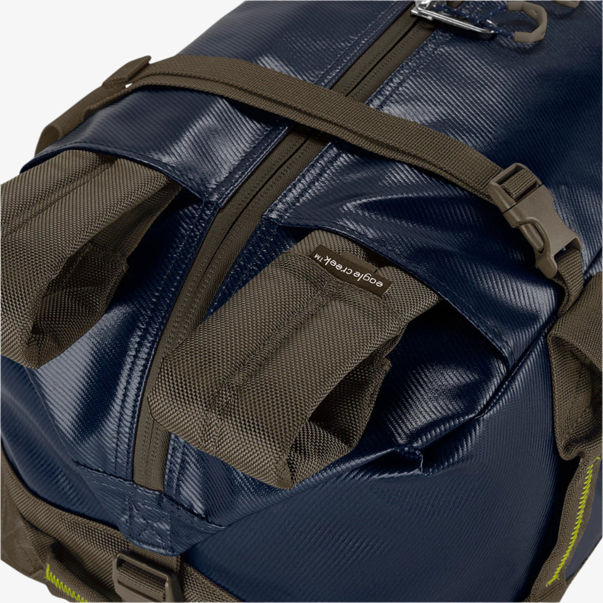 Eagle Creek Migrate Duffel Bag 40L in Rush Blue — detail view