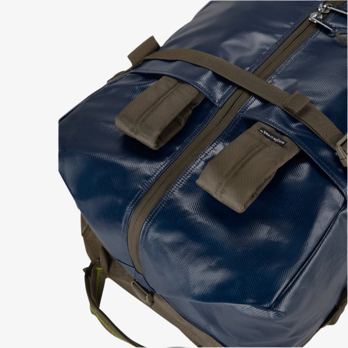 Eagle Creek Migrate Wheeled Duffel Bag 110L in Rush Blue — detail view