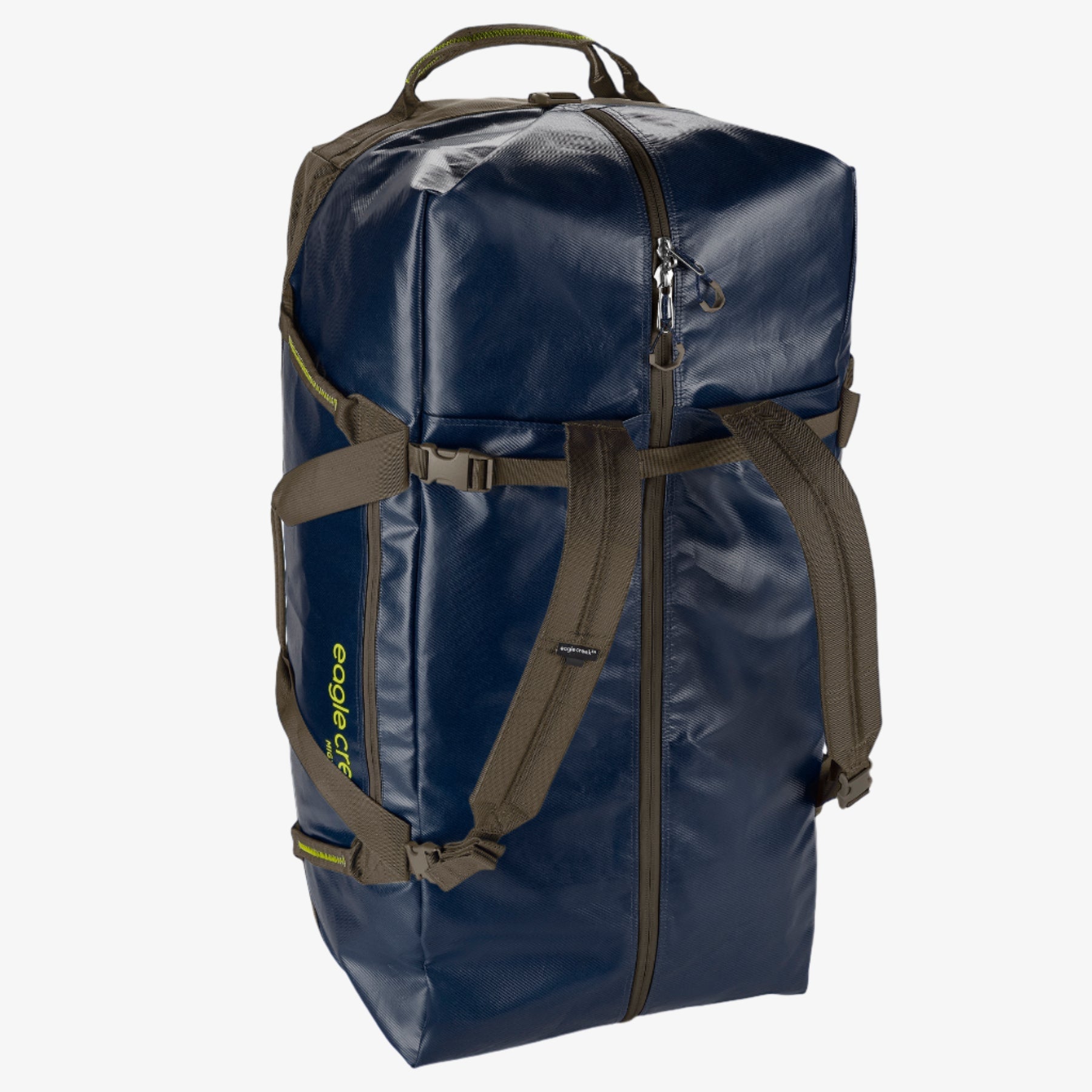 Eagle Creek Migrate 130L Rolling Duffel Bag in Rush Blue — back view # color_Rush Blue