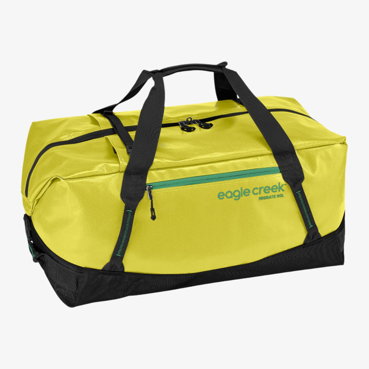 Eagle Creek Migrate Duffel Bag 90L in Electric Yellow — front view # color_Electric Yellow
