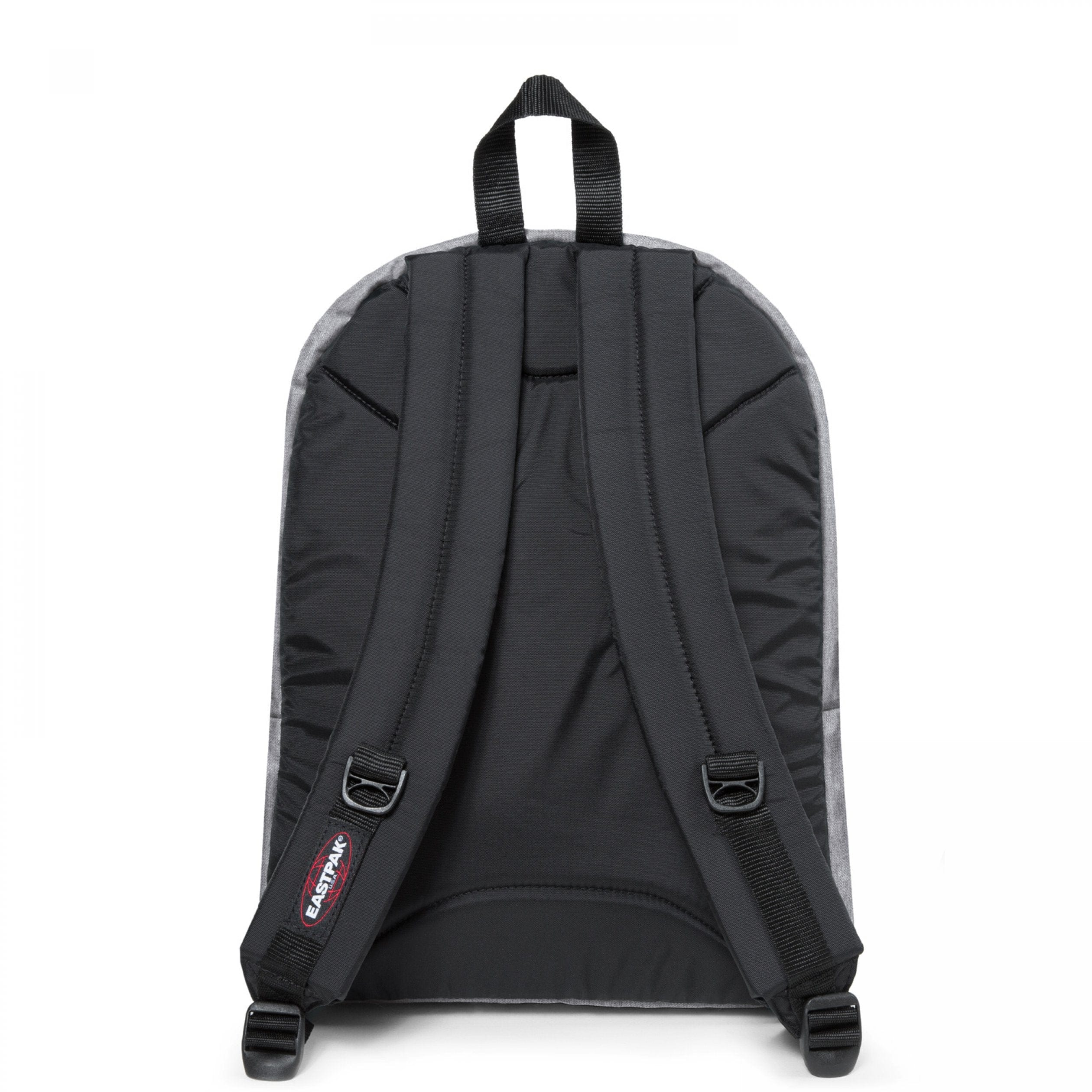 Eastpak Pinnacle Backpack 38L in Sunday Grey — back view # color_Sunday Grey