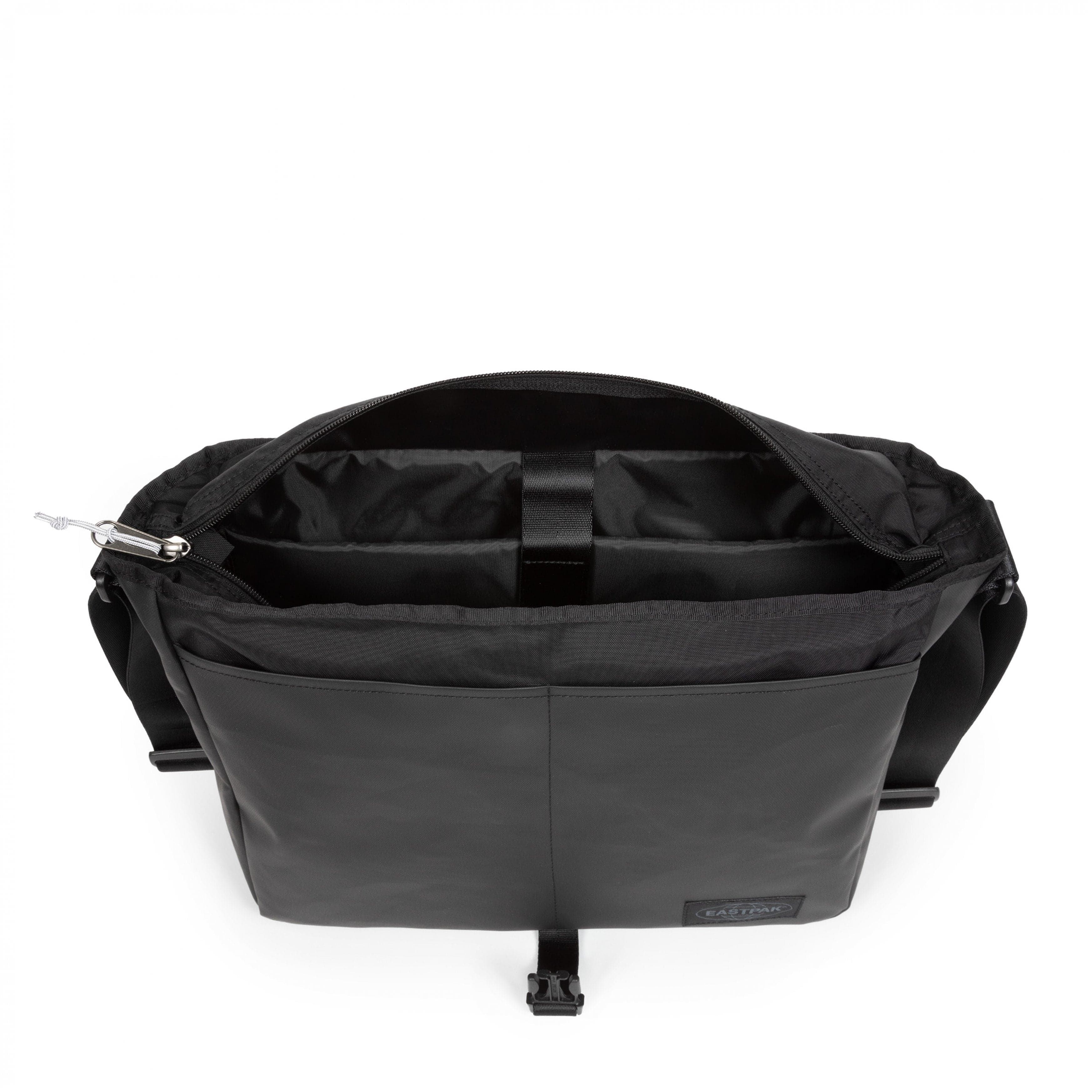 Eastpak Delegate + Messenger Bag 20L in Tarp Black — interior view # color_Tarp Black
