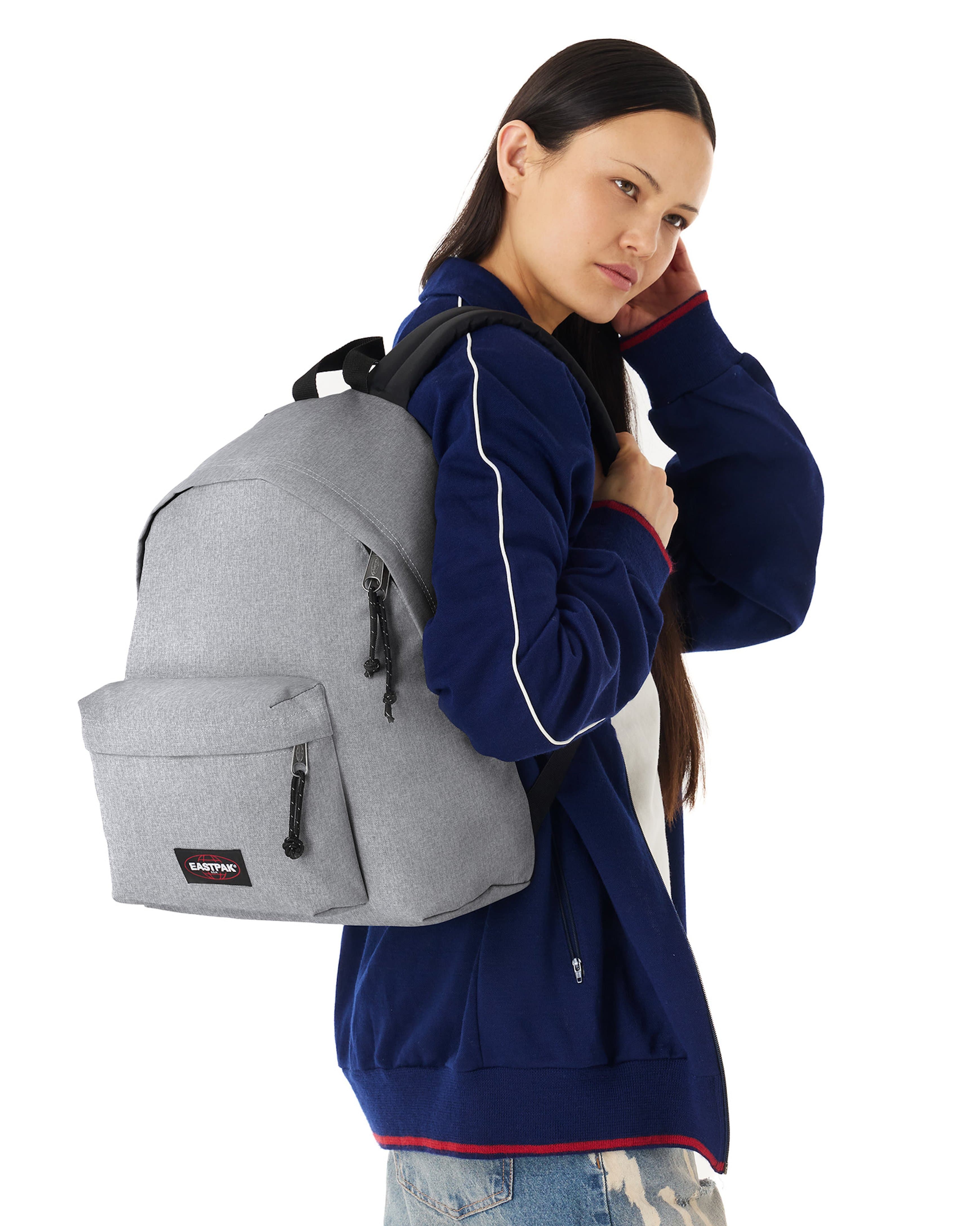 Eastpak Padded Pak'R Backpack 24L in Sunday Grey — lifestyle # color_Sunday Grey
