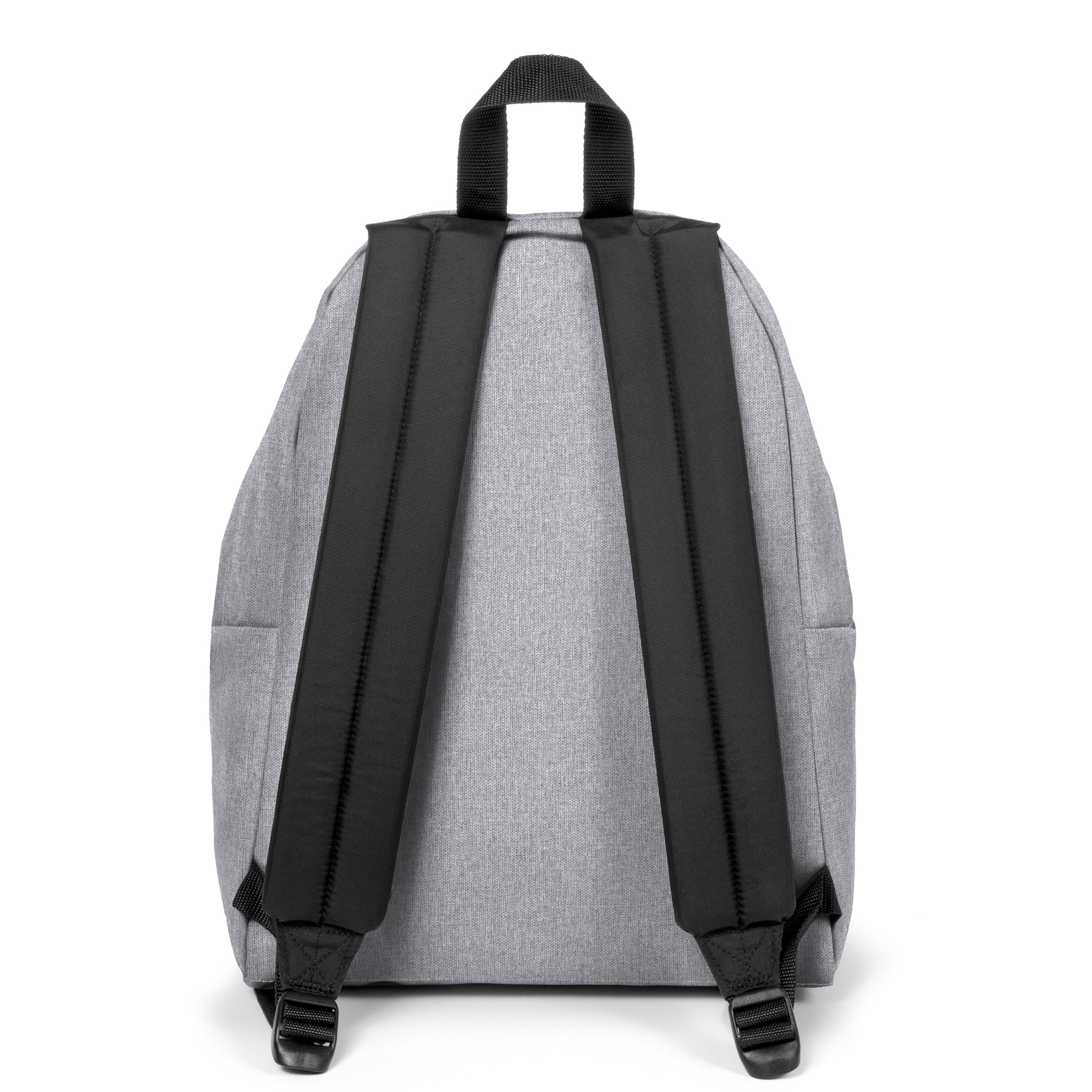 Eastpak Padded Pak'R Backpack 24L in Sunday Grey — back view # color_Sunday Grey