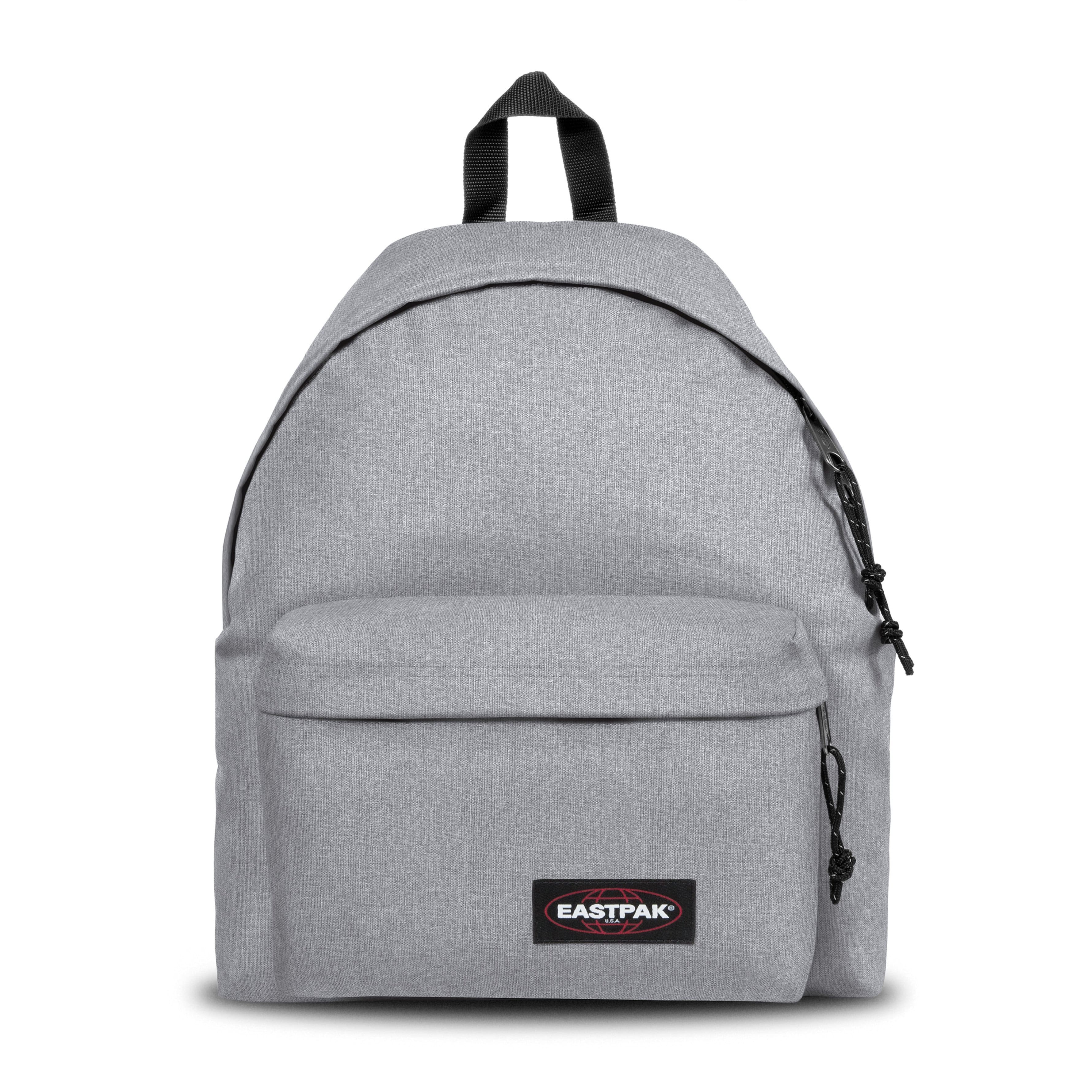 Eastpak Padded Pak'R Backpack 24L in Sunday Grey — front view # color_Sunday Grey