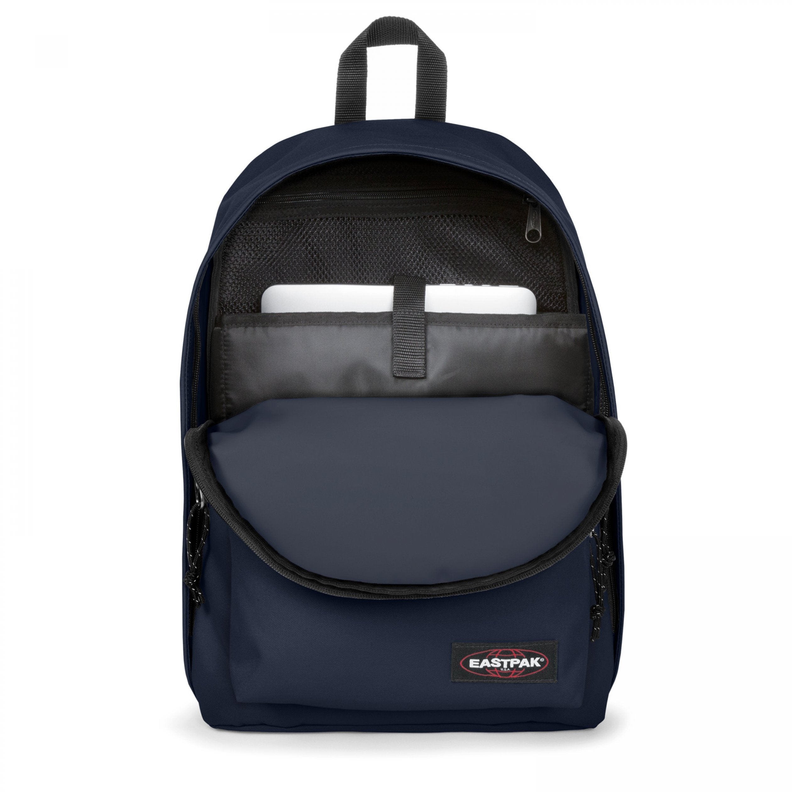 Eastpak Out Of Office Backpack 27L in Ultra Marine — interior view # color_Ultra Marine