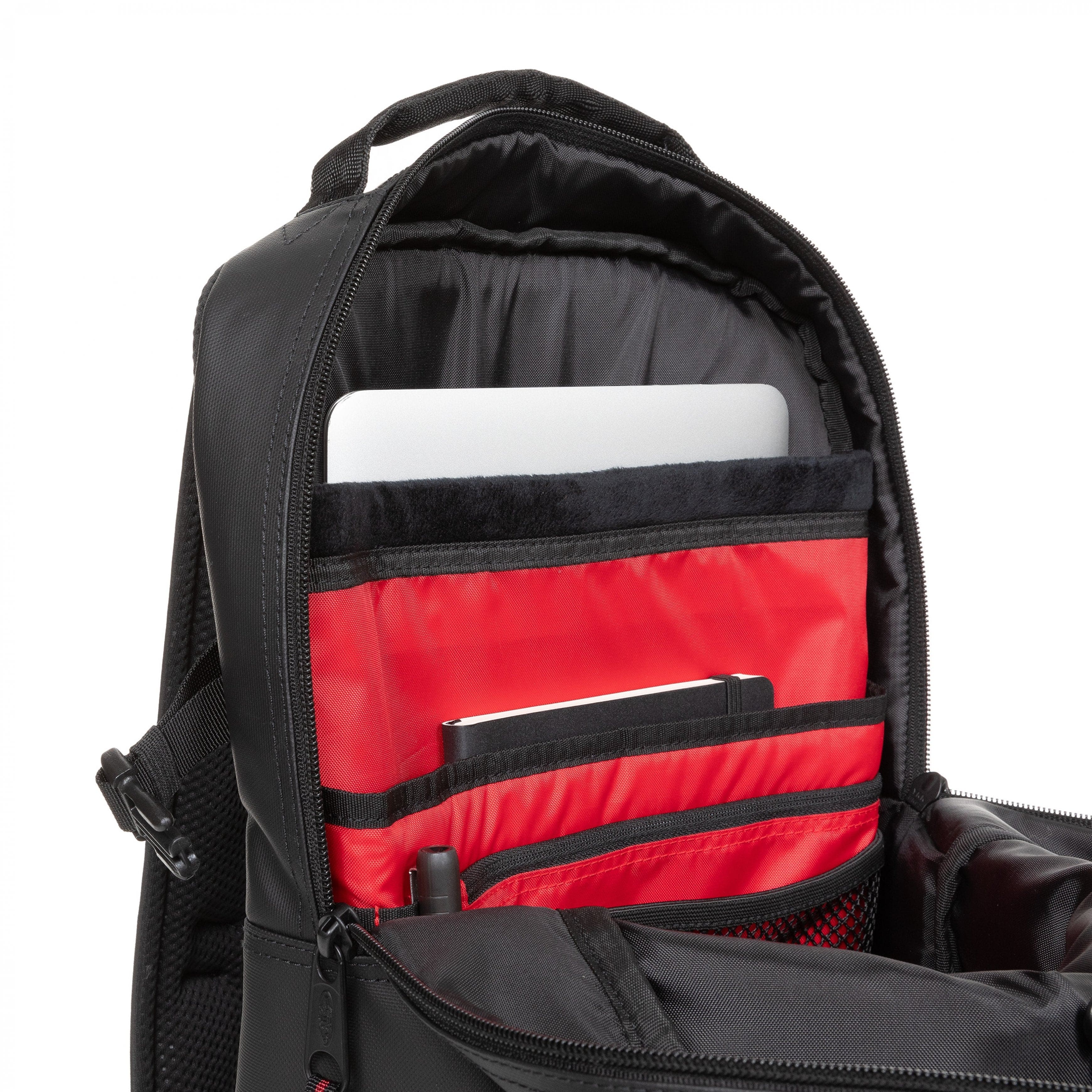 Eastpak Tecum M Backpack 19L in CNNCT Top Black — detail view 3 # color_CNNCT Top Black