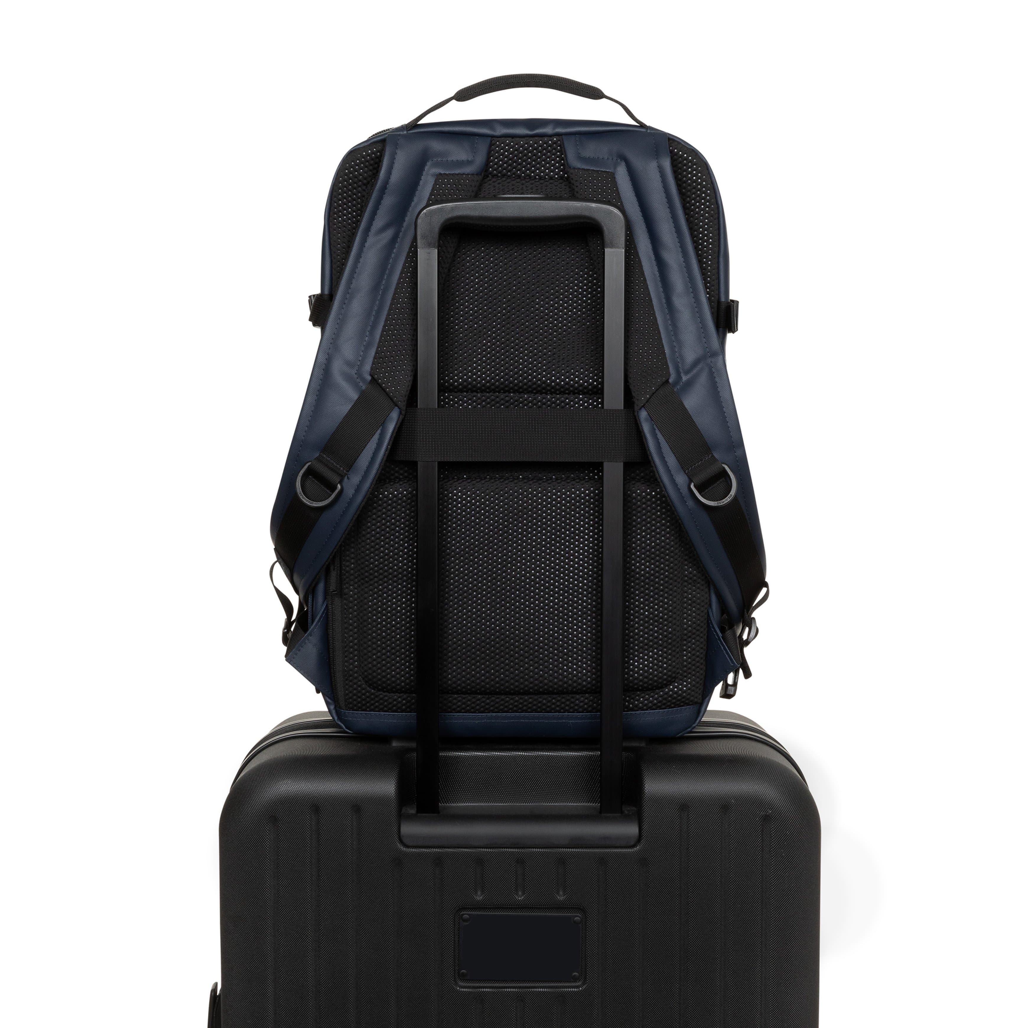 Eastpak Tecum M Backpack 19L in CNNCT Admiral — back view 2 # color_CNNCT Admiral
