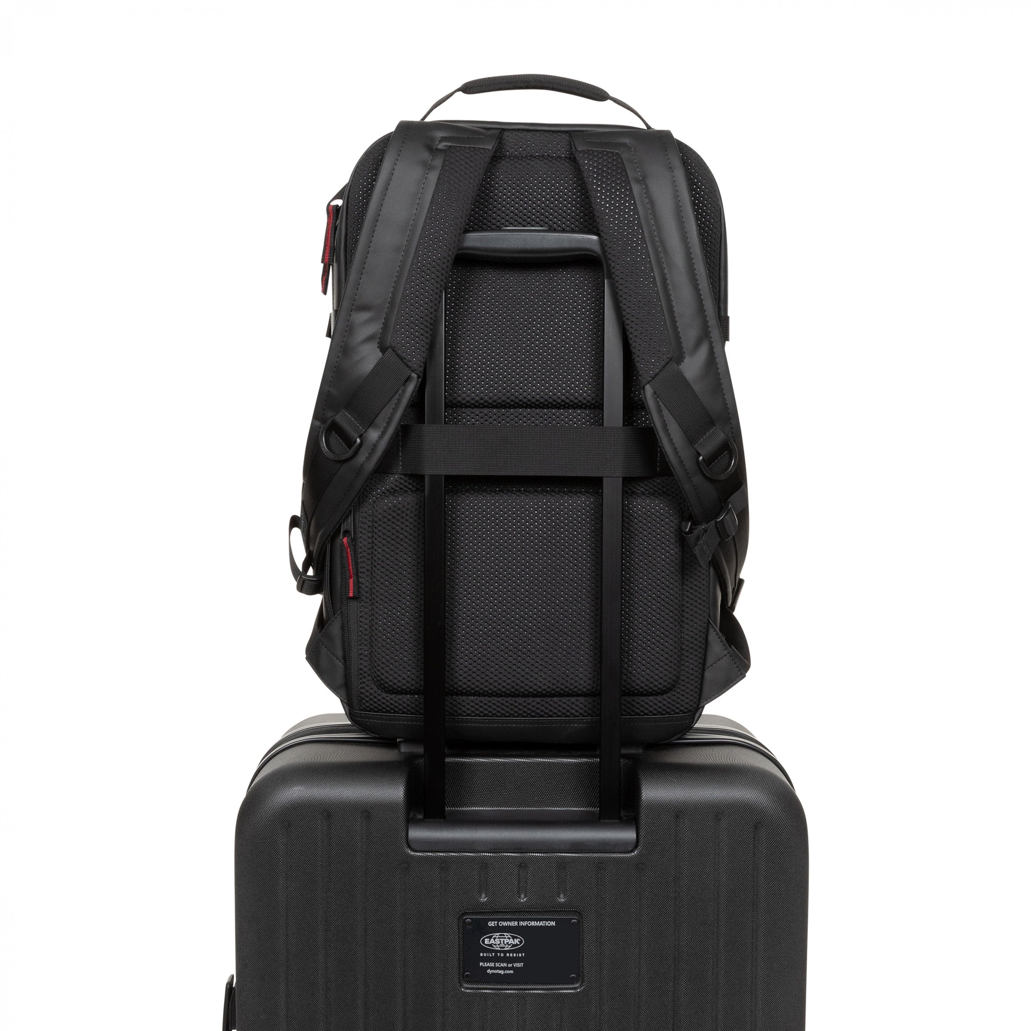 Eastpak Tecum L Backpack 22L in CNNCT Top Black — back view 2 # color_CNNCT Top Black