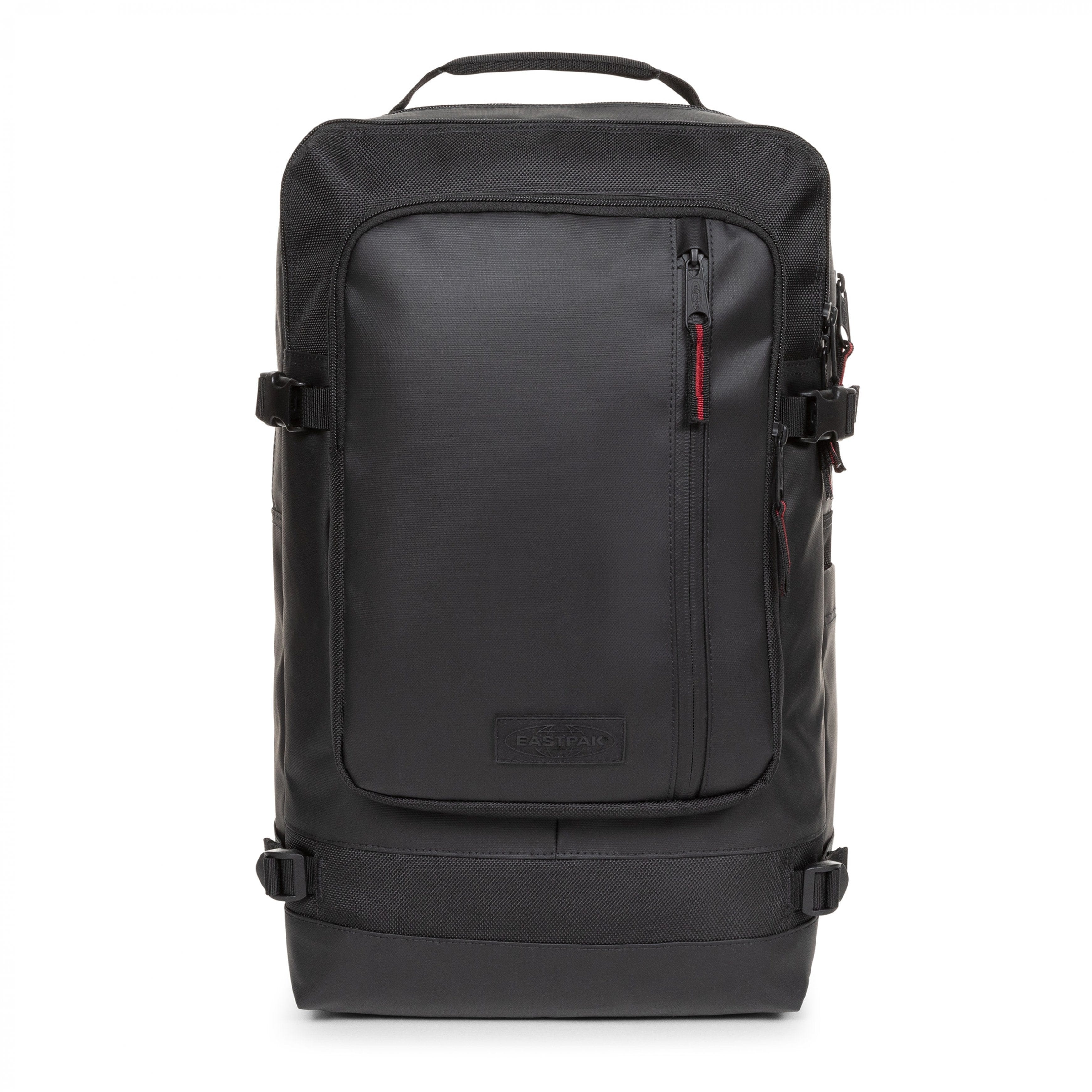 Eastpak Tecum L Backpack 22L in CNNCT Top Black — front view # color_CNNCT Top Black