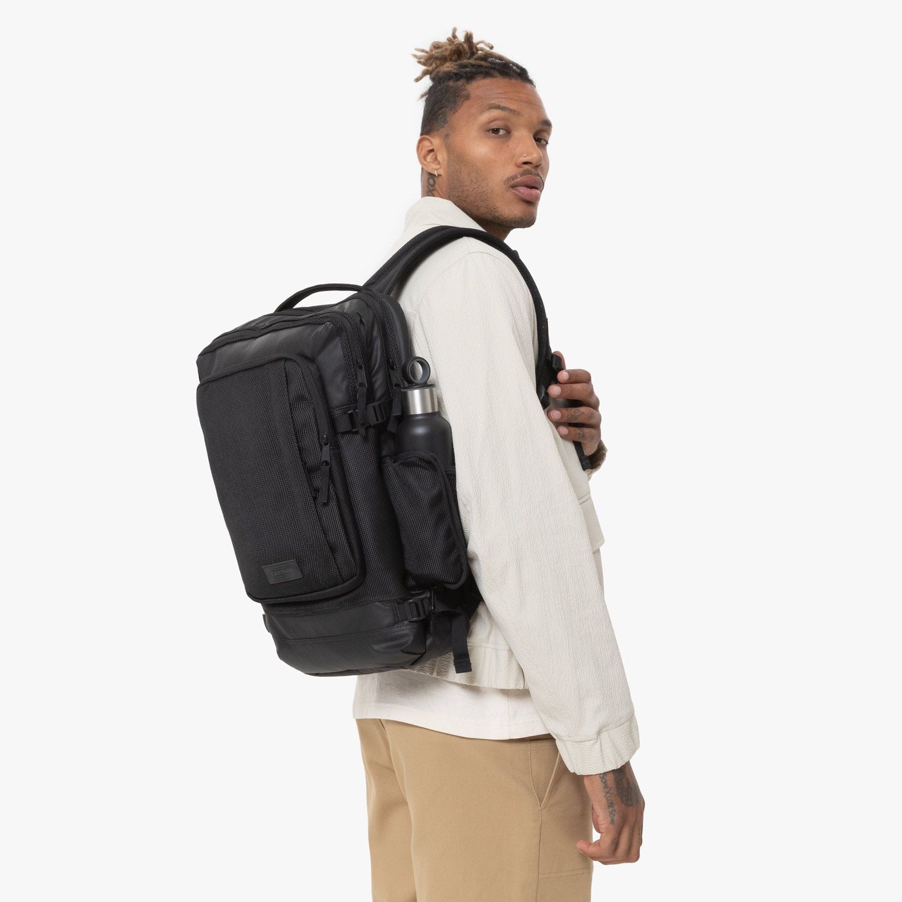 Eastpak Tecum L Backpack 22L in CNNCT Coat — lifestyle # color_CNNCT Coat