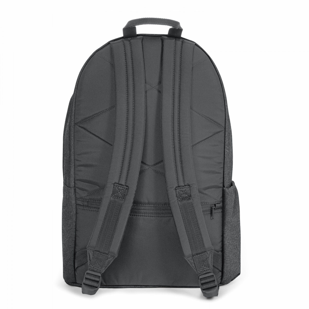 Eastpak Padded Double Backpack 24L in Black Denim — back view