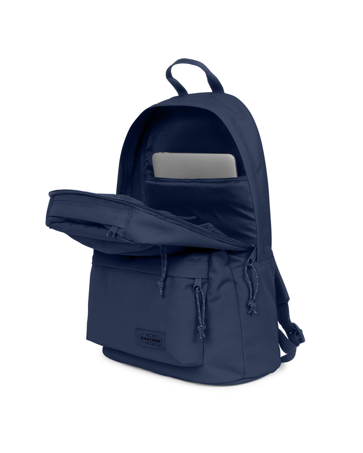 Eastpak Padded Double Backpack 24L in Nighttime Navy — interior view