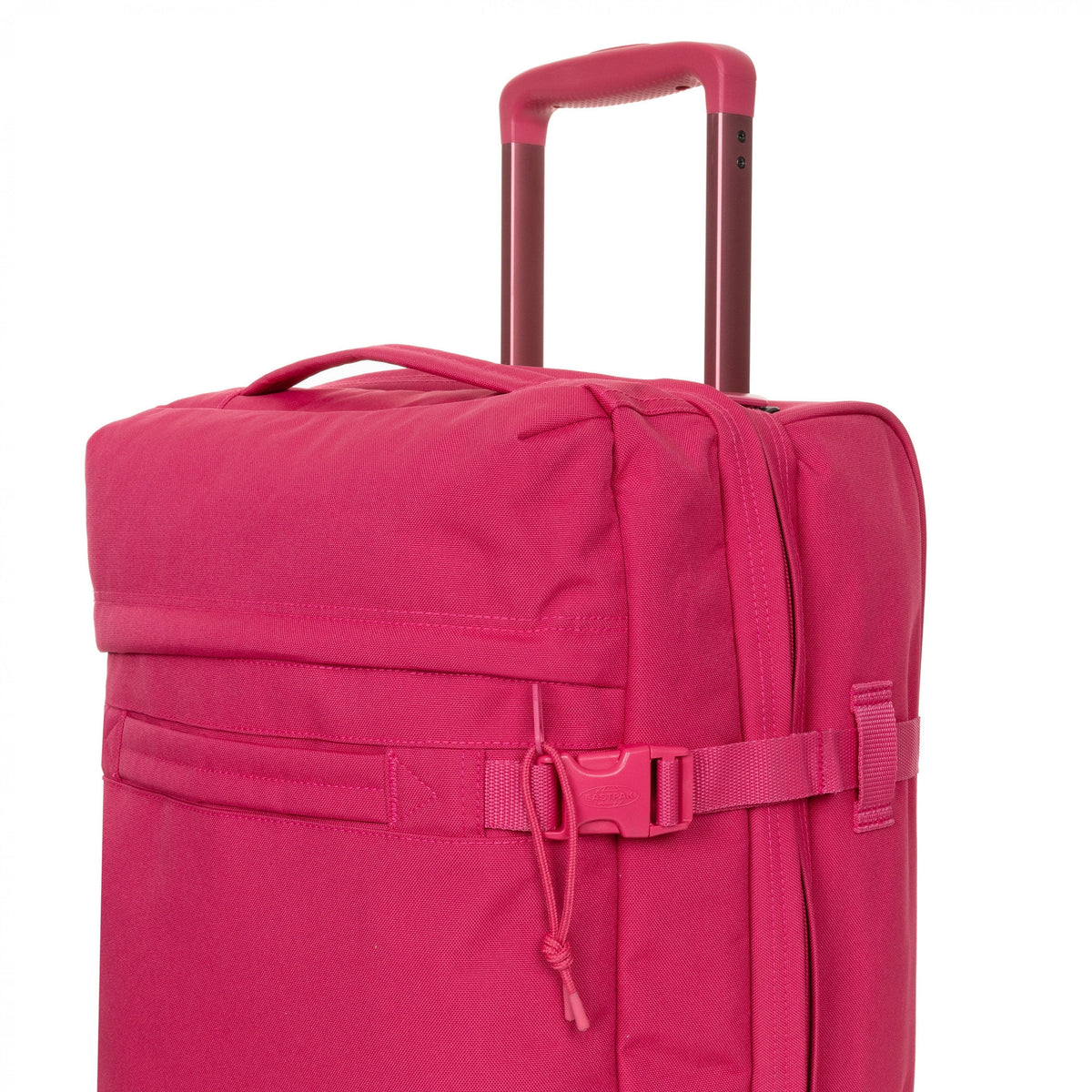 Eastpak Transit'R Small Carry-On 2-Wheel Duffel  | 42L in Monotone Pink — angle view 3