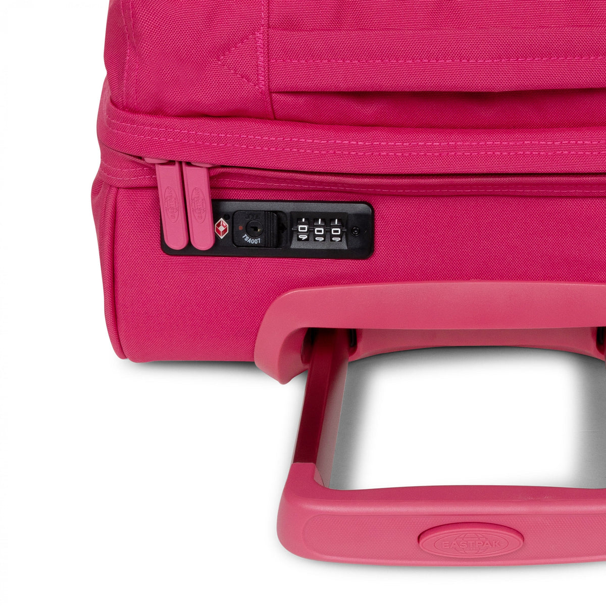 Eastpak Transit'R Small Carry-On 2-Wheel Duffel  | 42L in Monotone Pink — angle view 2