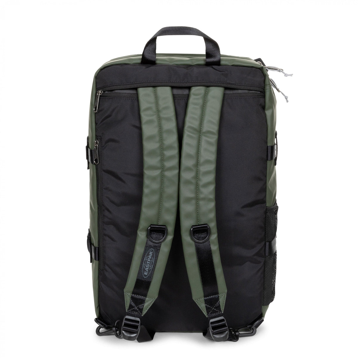Eastpak Travelpack Backpack Tarp Edition 42L in Tarp Forest — back view