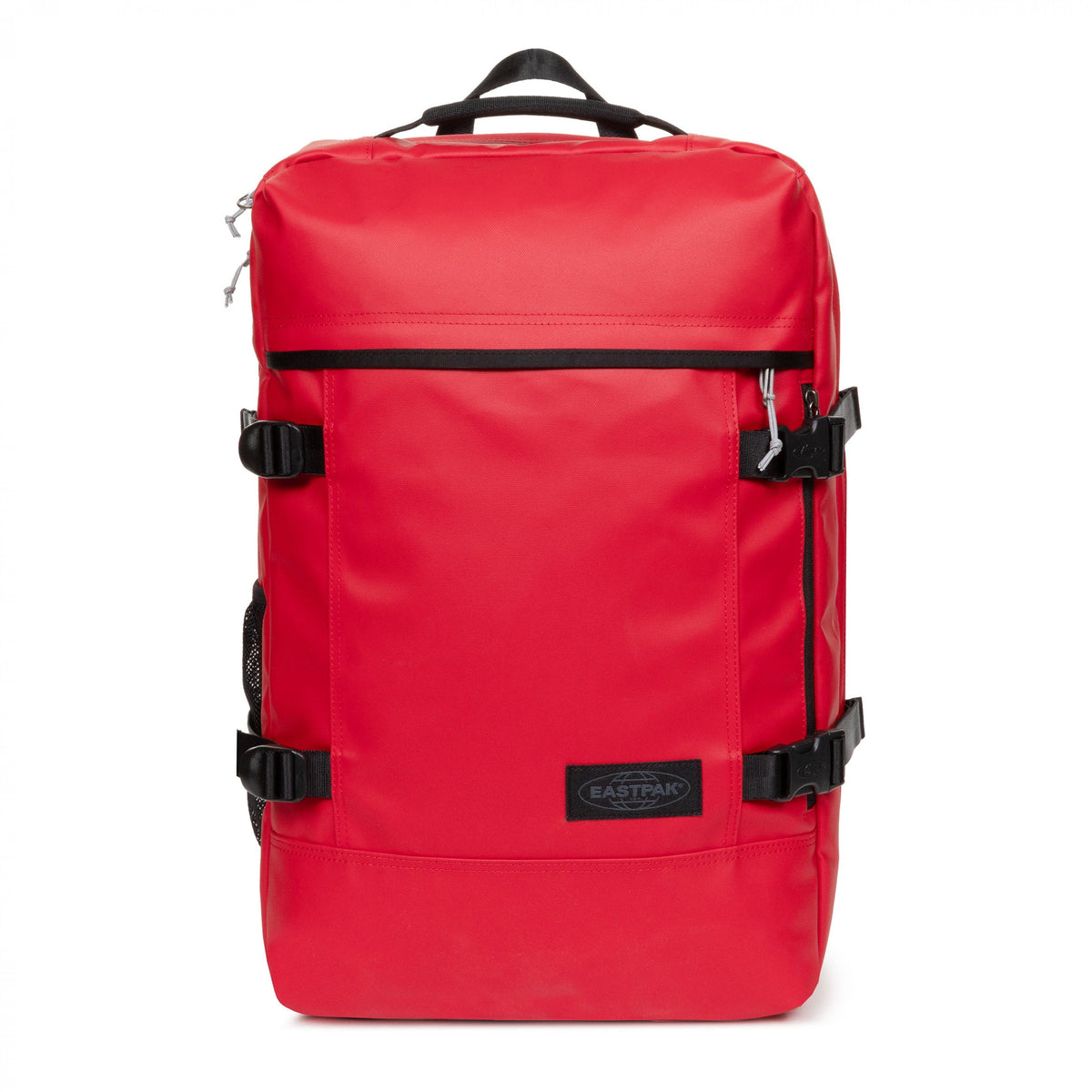 Eastpak Travelpack Backpack Tarp Edition 42L in Tarp Red — front view