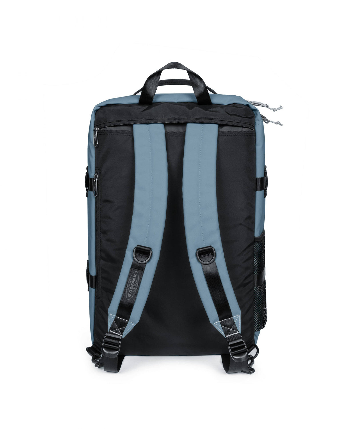 Eastpak Travelpack Backpack Tarp Edition 42L in Tarp Dust Blue — back view