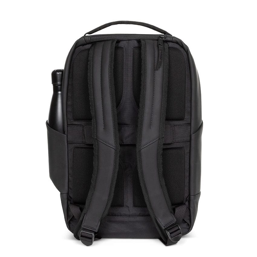 Eastpak Tecum F Backpack 20L in CNNCT F Matte Black — back view # color_CNNCT F Matte Black