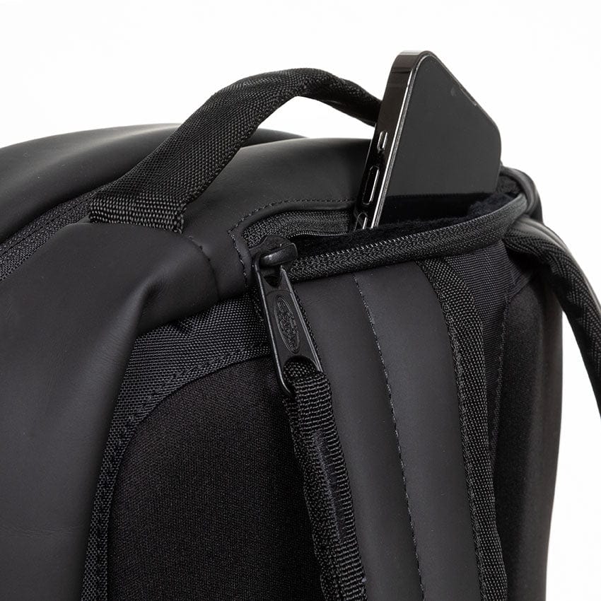 Eastpak Tecum F Backpack 20L in CNNCT F Matte Black — detail view 3 # color_CNNCT F Matte Black