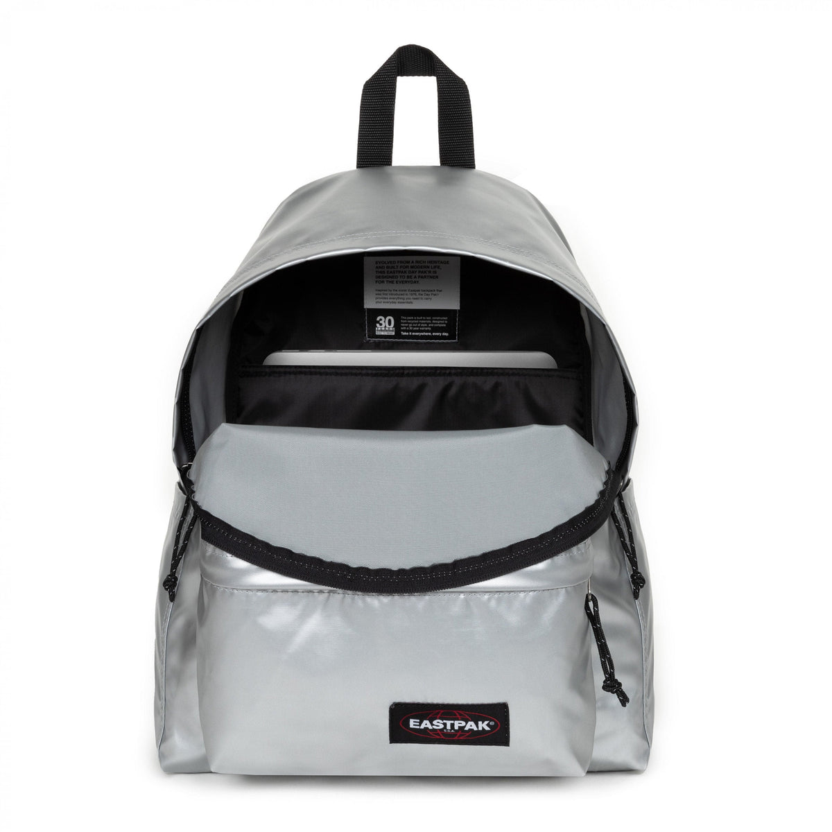 Eastpak Day Pak'R  Backpack 24L in Space Silver — interior view