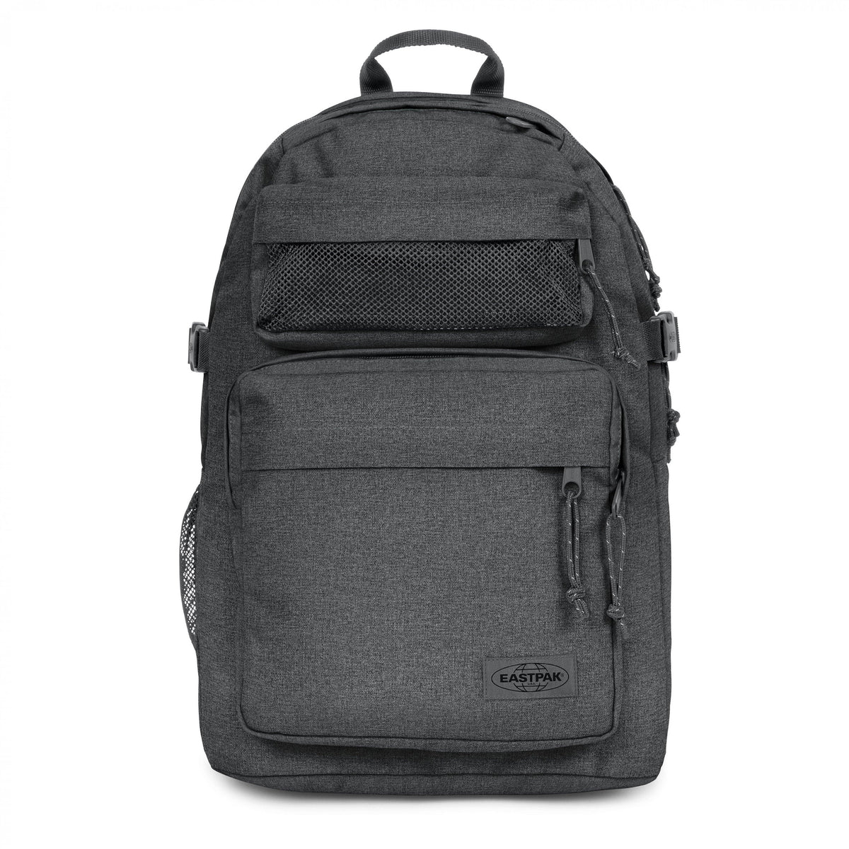Eastpak Double Pro Backpack 32L in Black Denim — front view