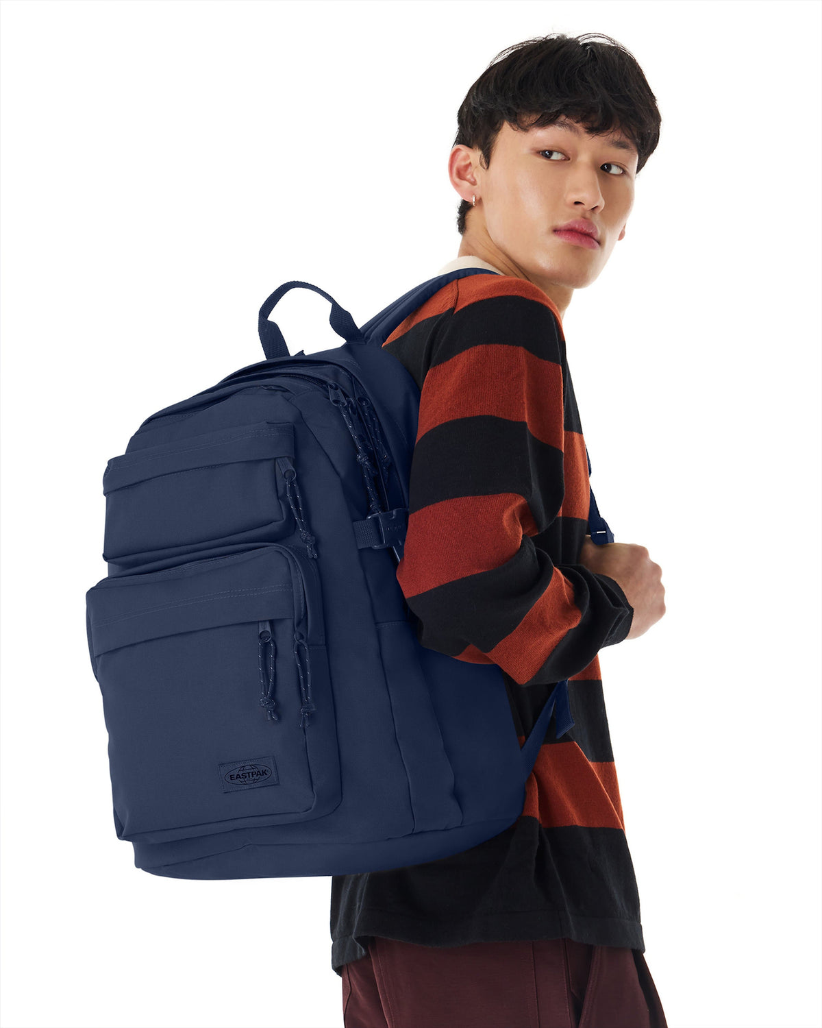 Eastpak Double Pro Backpack 32L in Nighttime Navy — lifestyle