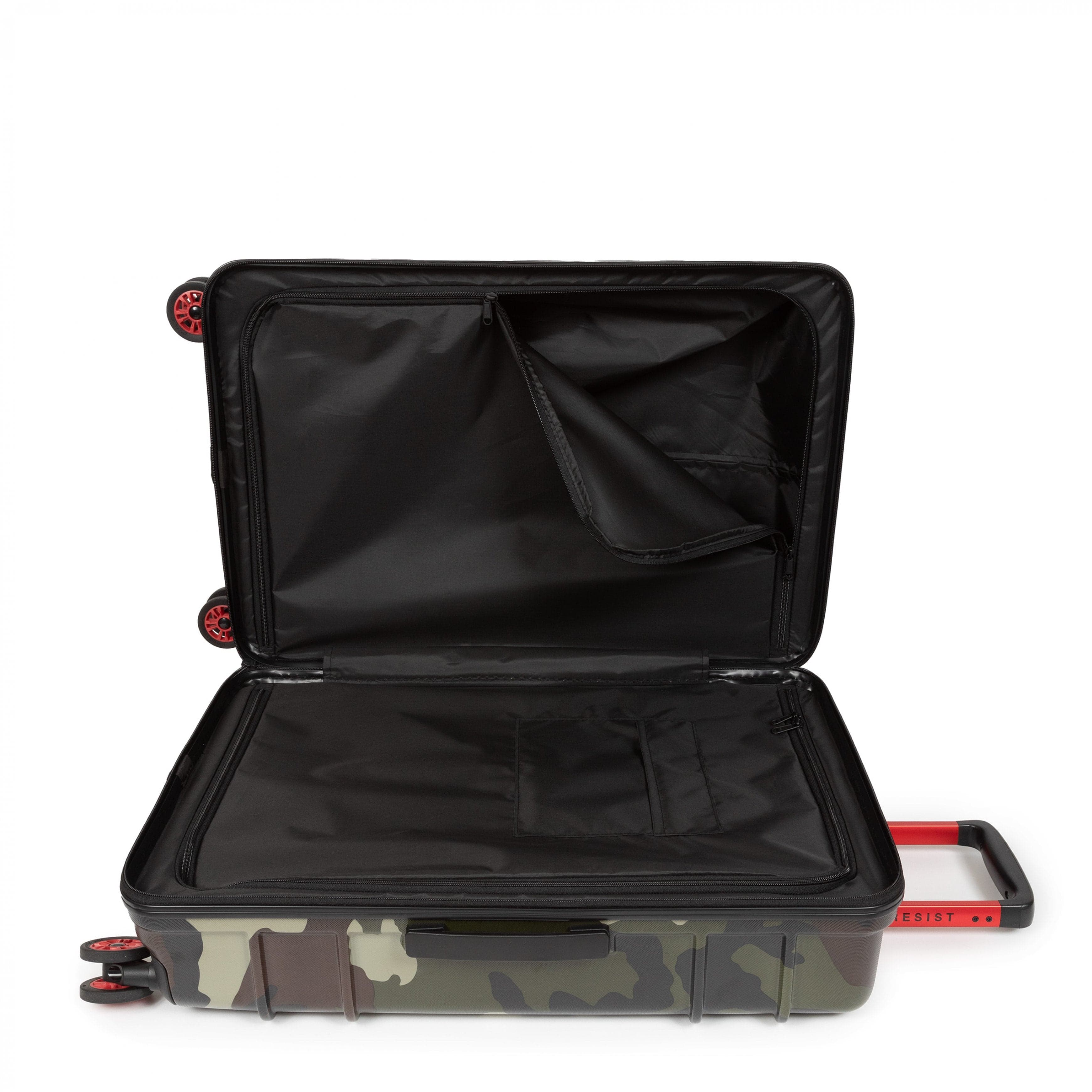 Eastpak Resist'R Zip Medium Hardside Spinner | 63L in Camo — interior view # color_Camo