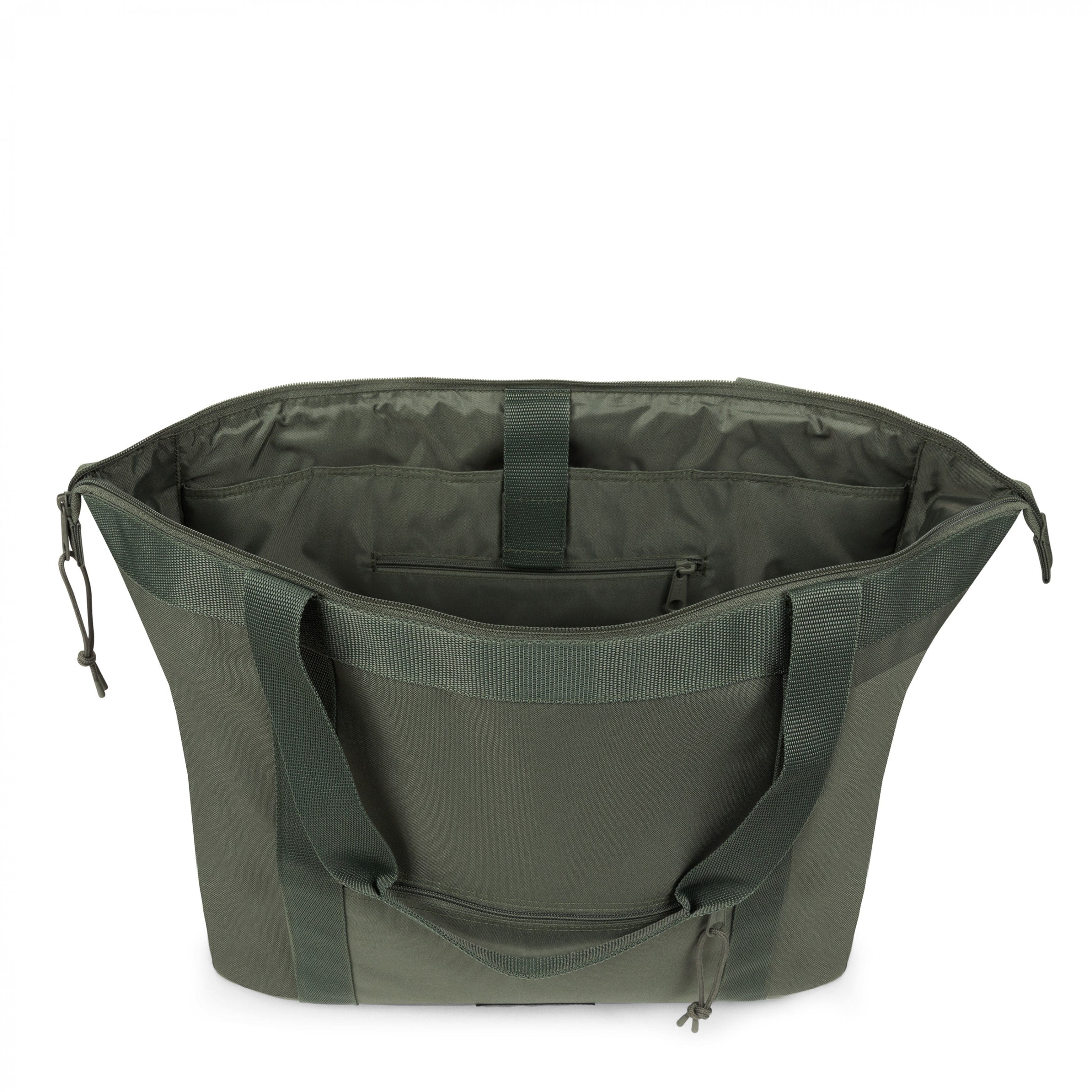 Eastpak Travel Tote Bag 24L in Monotone Khaki — interior view # color_Monotone Khaki