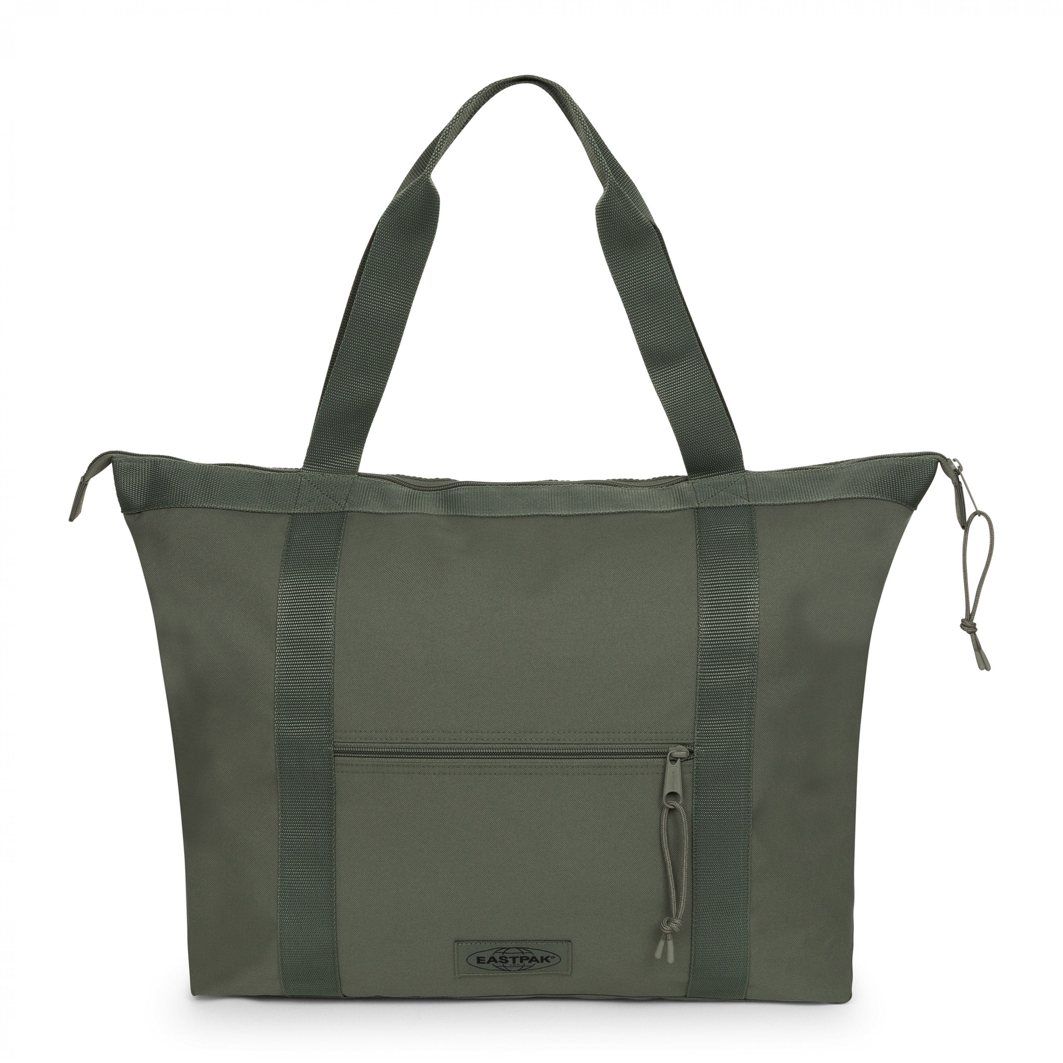 Eastpak Travel Tote Bag 24L in Monotone Khaki — front view # color_Monotone Khaki