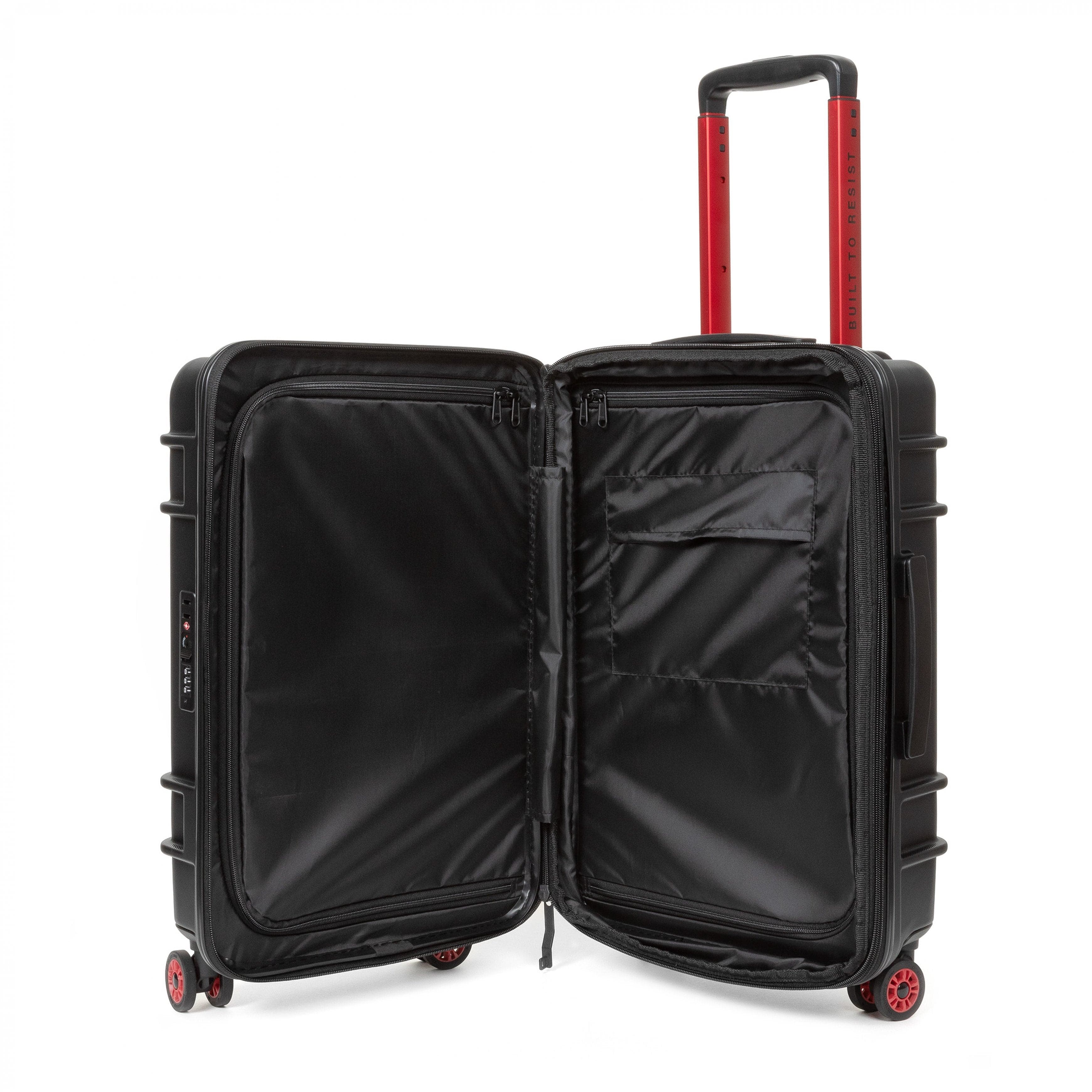 Eastpak Resist'R Zip Small Hardside Spinner | 34L in Black — interior view # color_Black