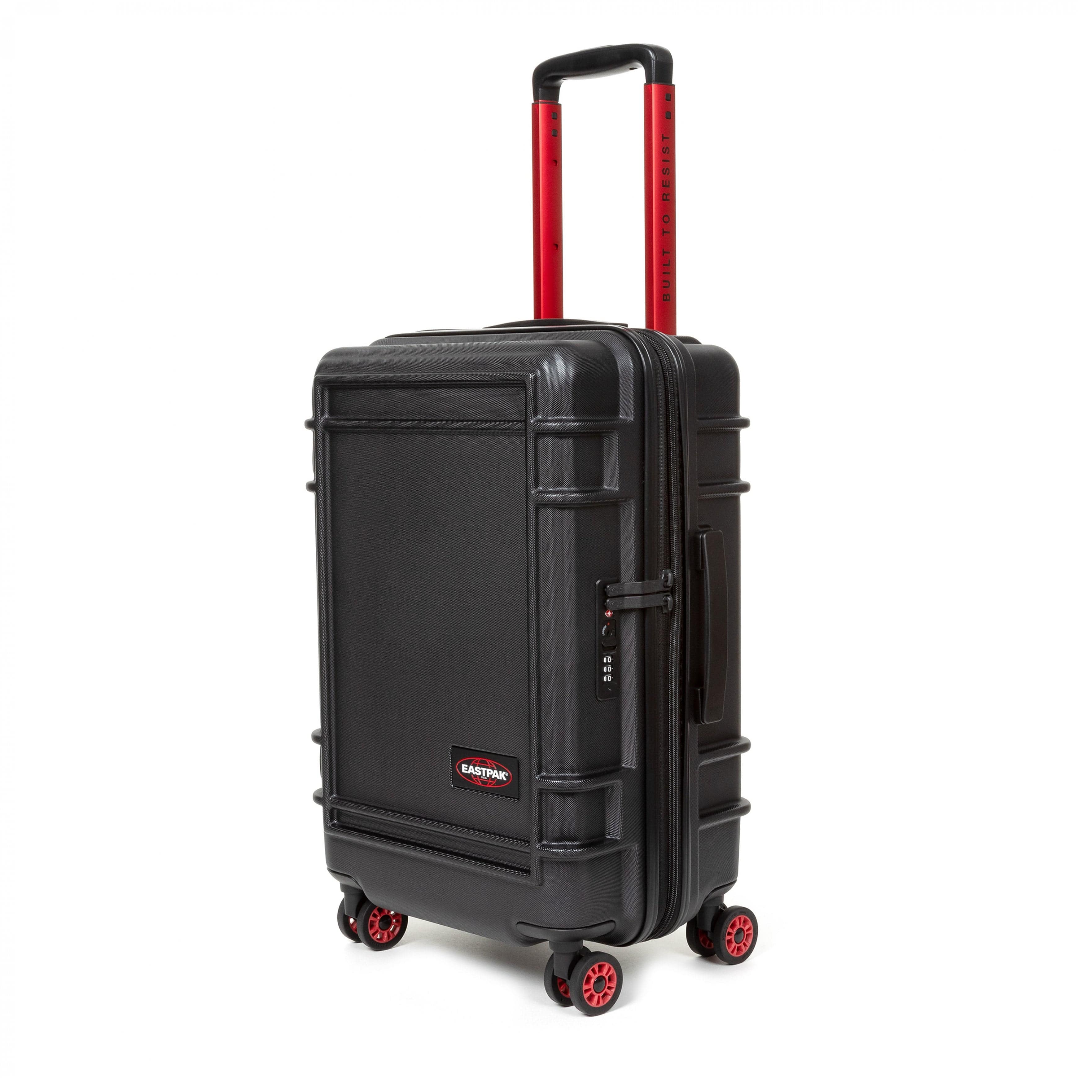 Eastpak Resist'R Zip Small Hardside Spinner | 34L in Black — angle view 2 # color_Black