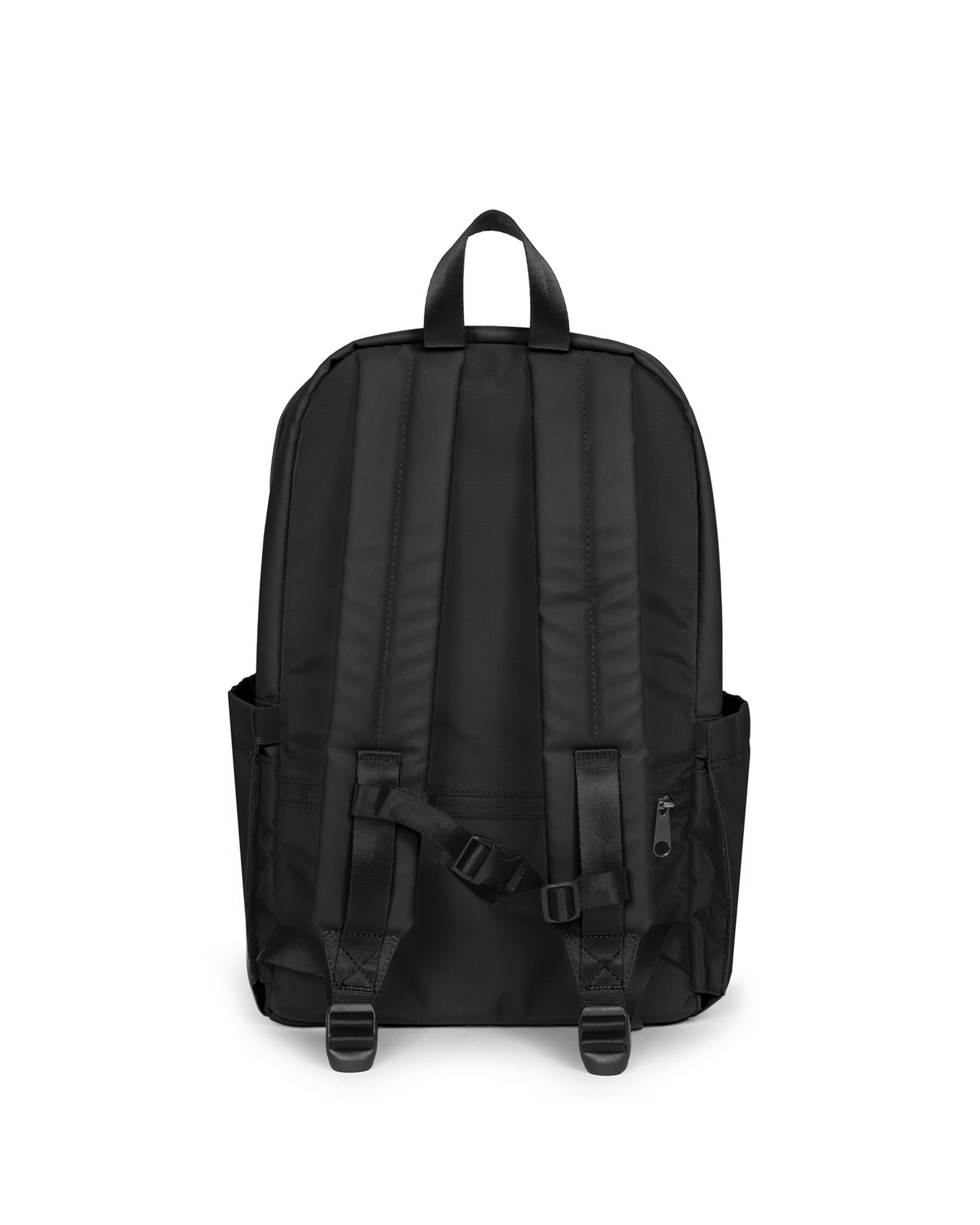 Eastpak Tarp Pack Backpack 25L in Tarp Black — back view # color_Tarp Black