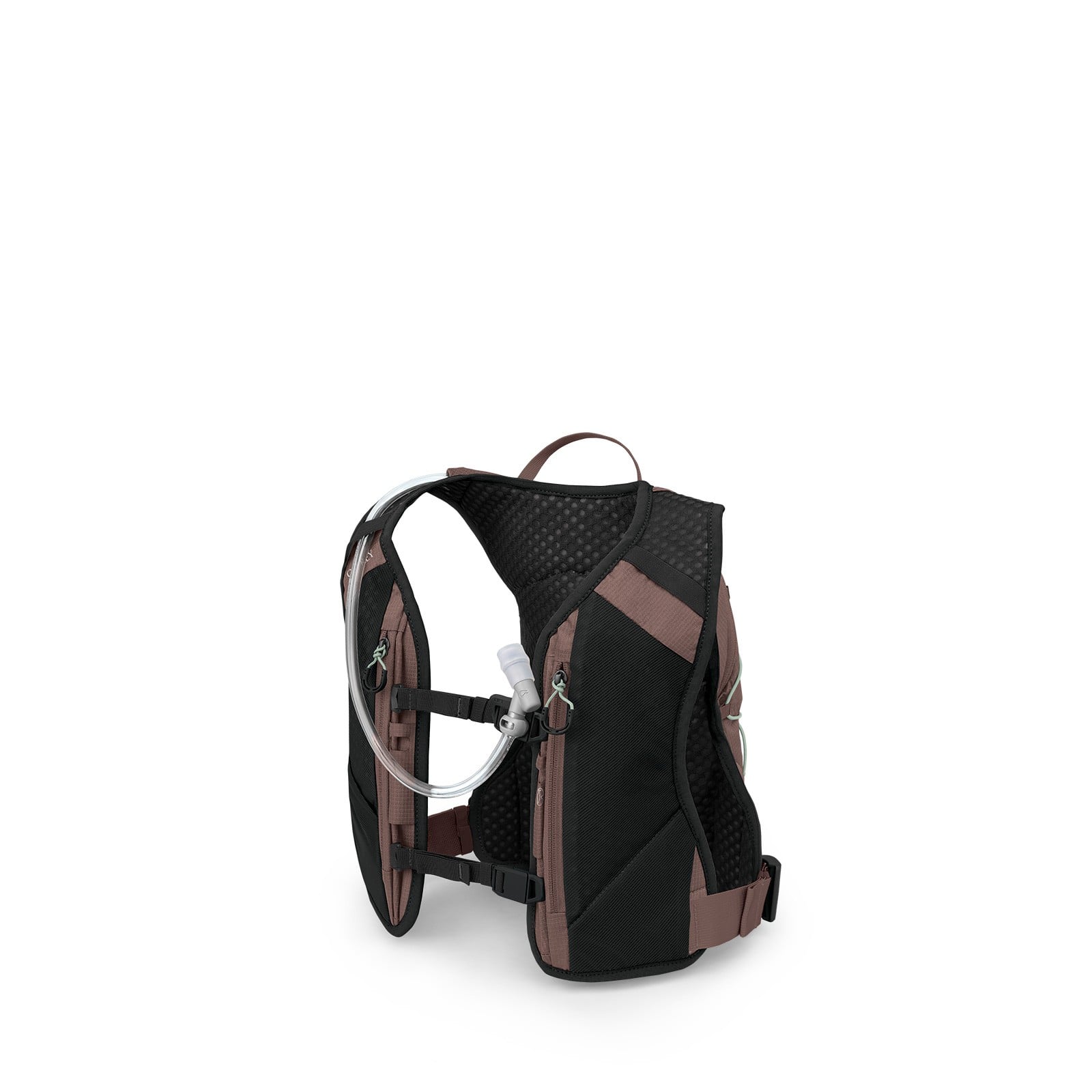 Osprey Escapist Velocity 3 Bike Hydration Vest 3L in Magma Brown — angle view 2