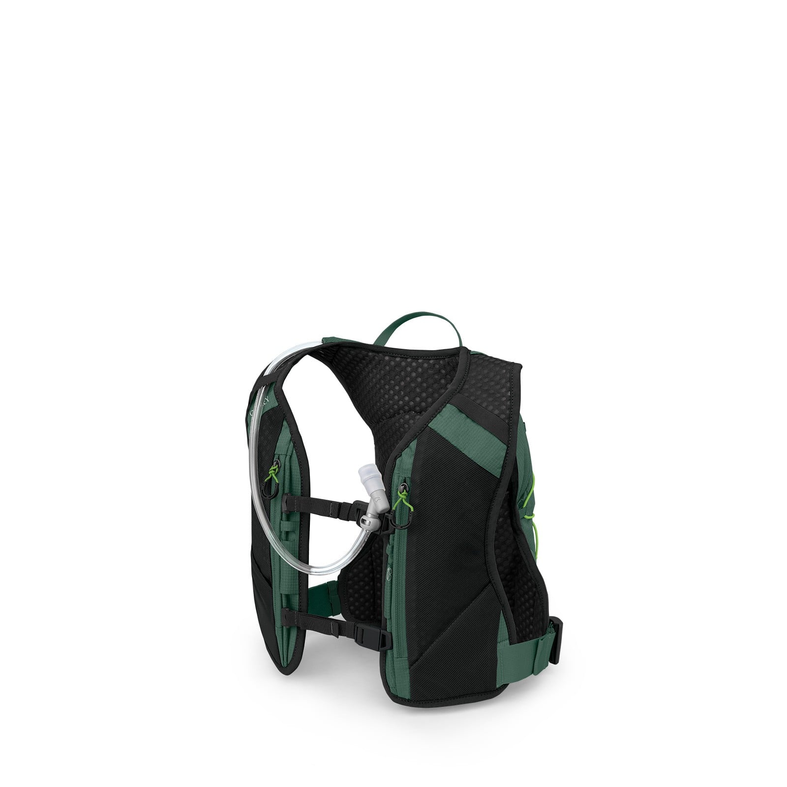 Osprey Escapist Velocity 3 Bike Hydration Vest 3L in Tundra Green — angle view 2