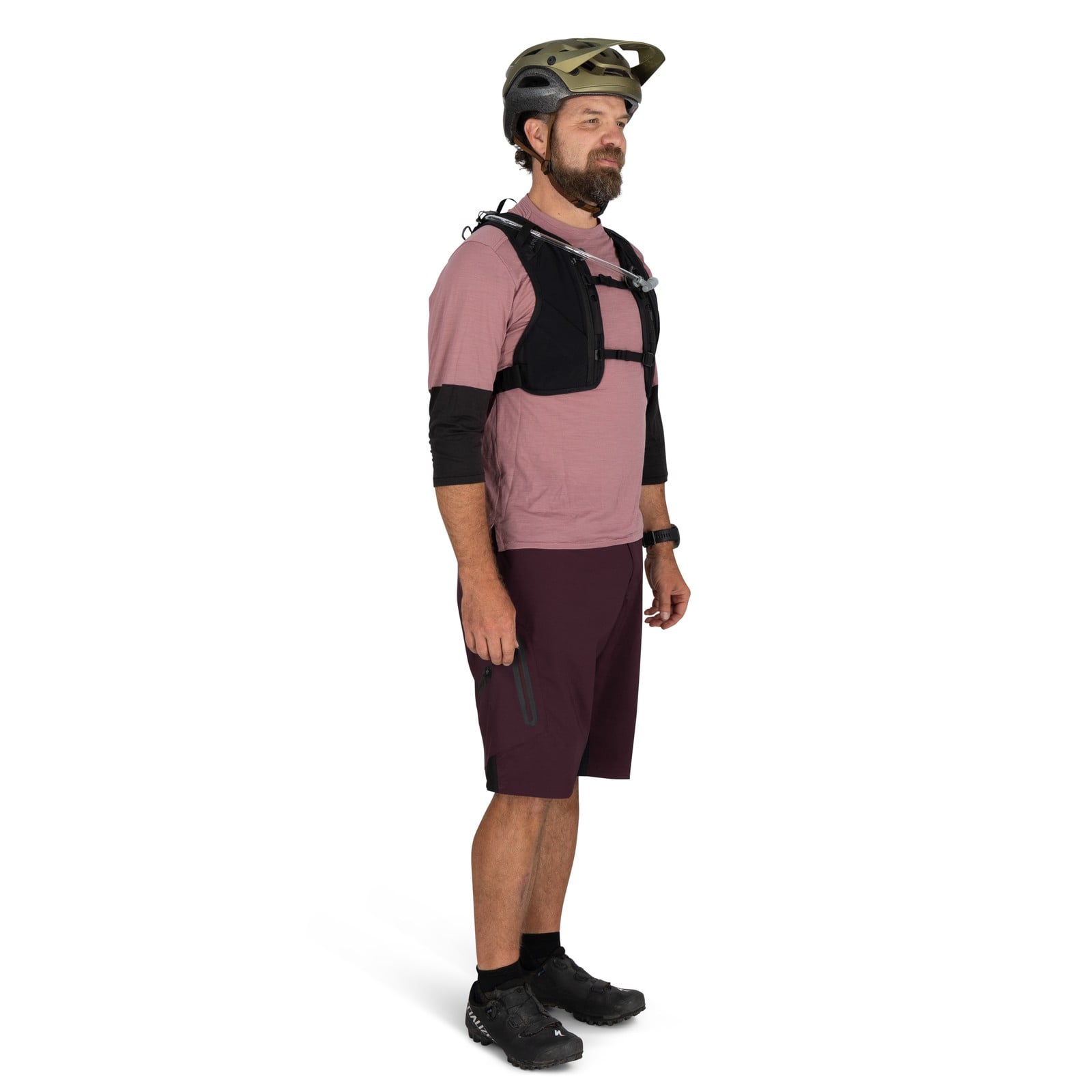 Osprey Escapist Velocity 6 Bike Hydration Vest 6L in Black — lifestyle