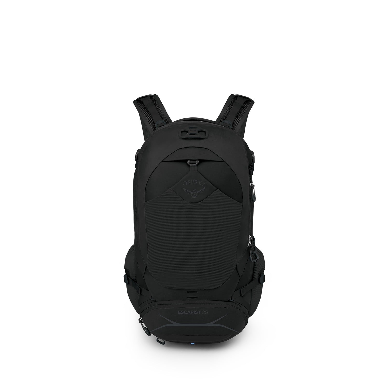 Osprey Escapist 25 Bike Backpack 25L in Black — front view